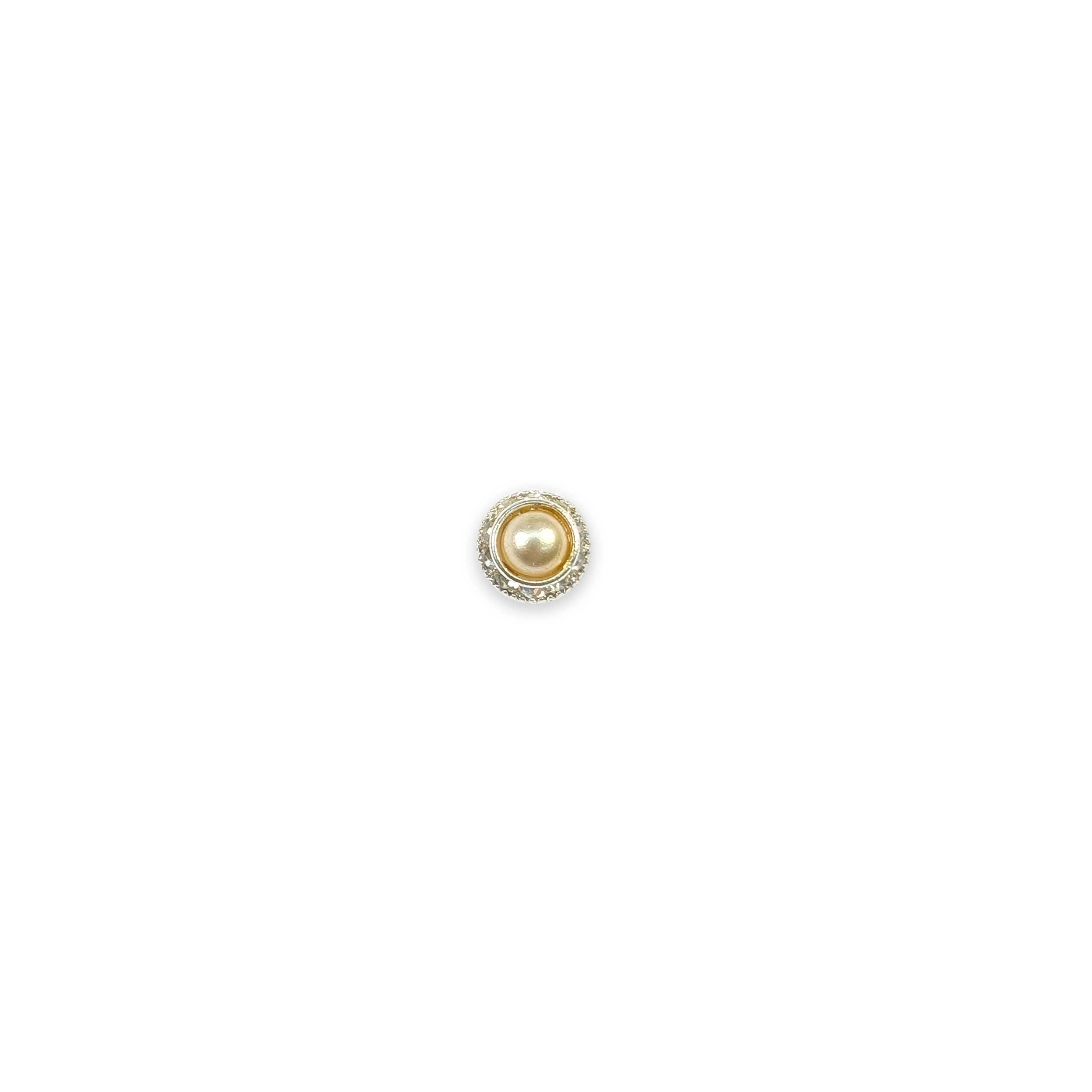 Small Rhinestone Mother-of-Pearl Button Jewel Image