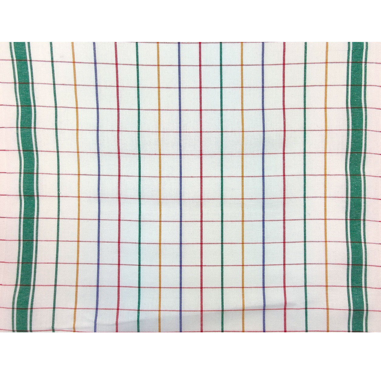 Cotton Double Edge Green Stripes Kitchen Towel