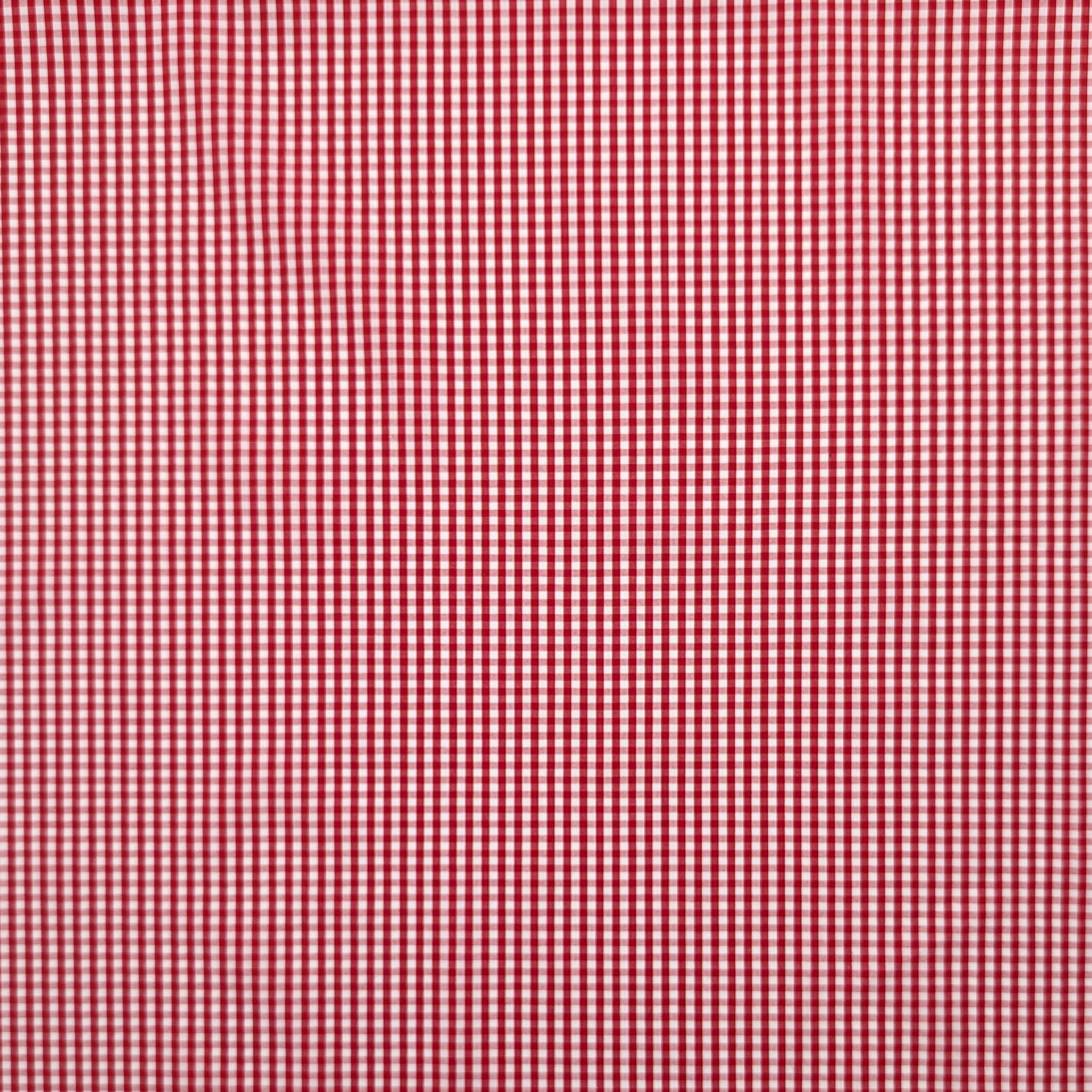 Red Quadrettini Shirting Cotton Image