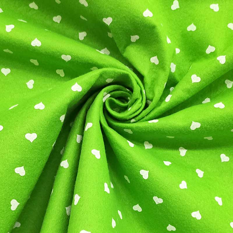 Pannolenci Acid Green White Hearts Image