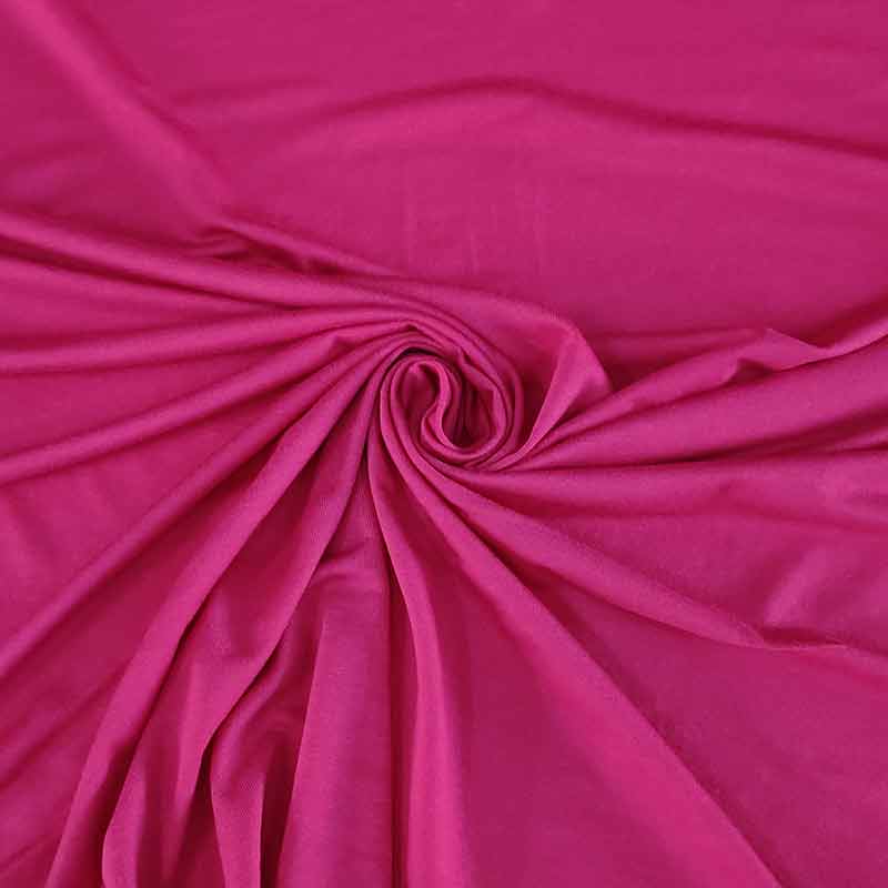 Tessuto Jersey Leggero Tinta Unita Fuxia  3