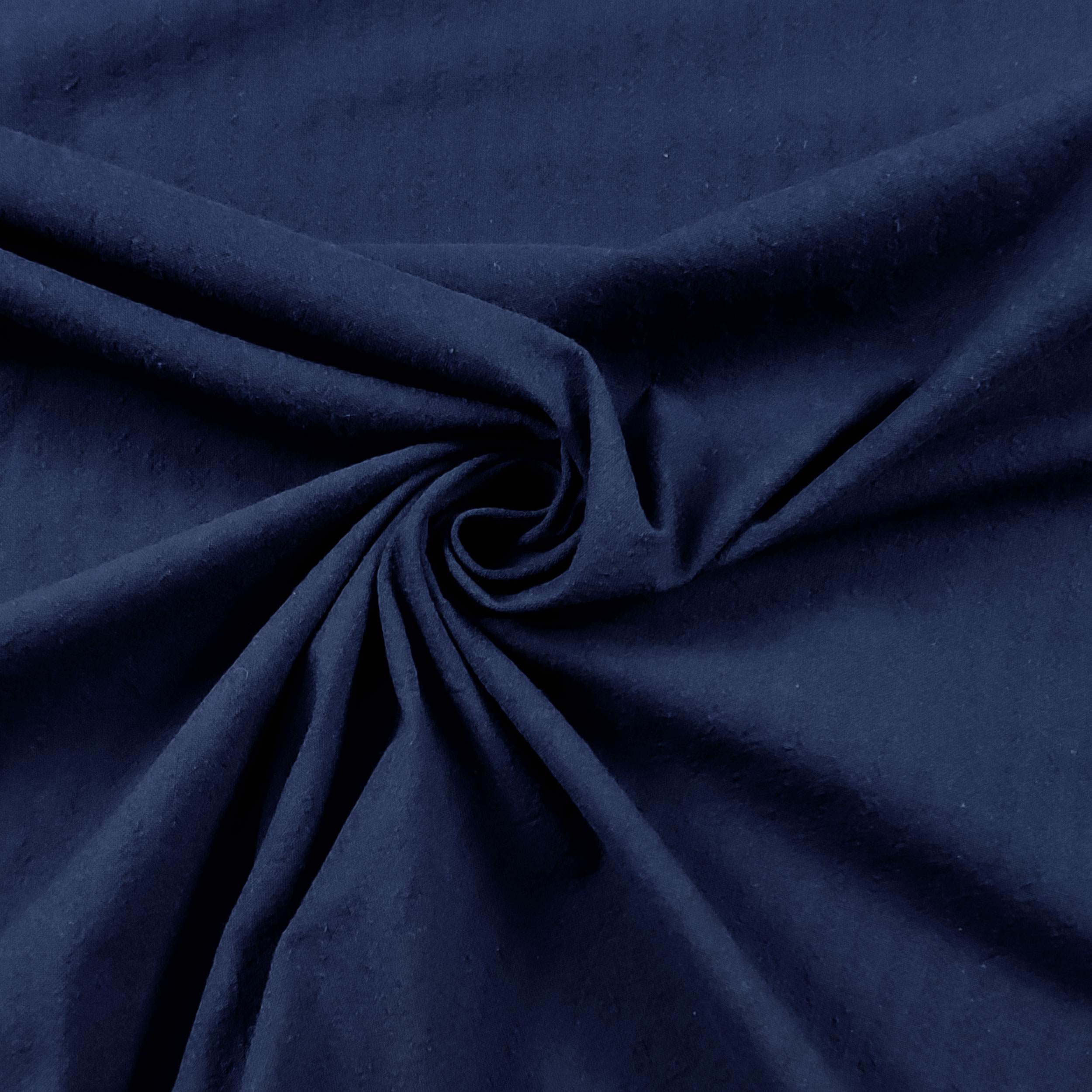 Tissu en coton mélangé uni bleu