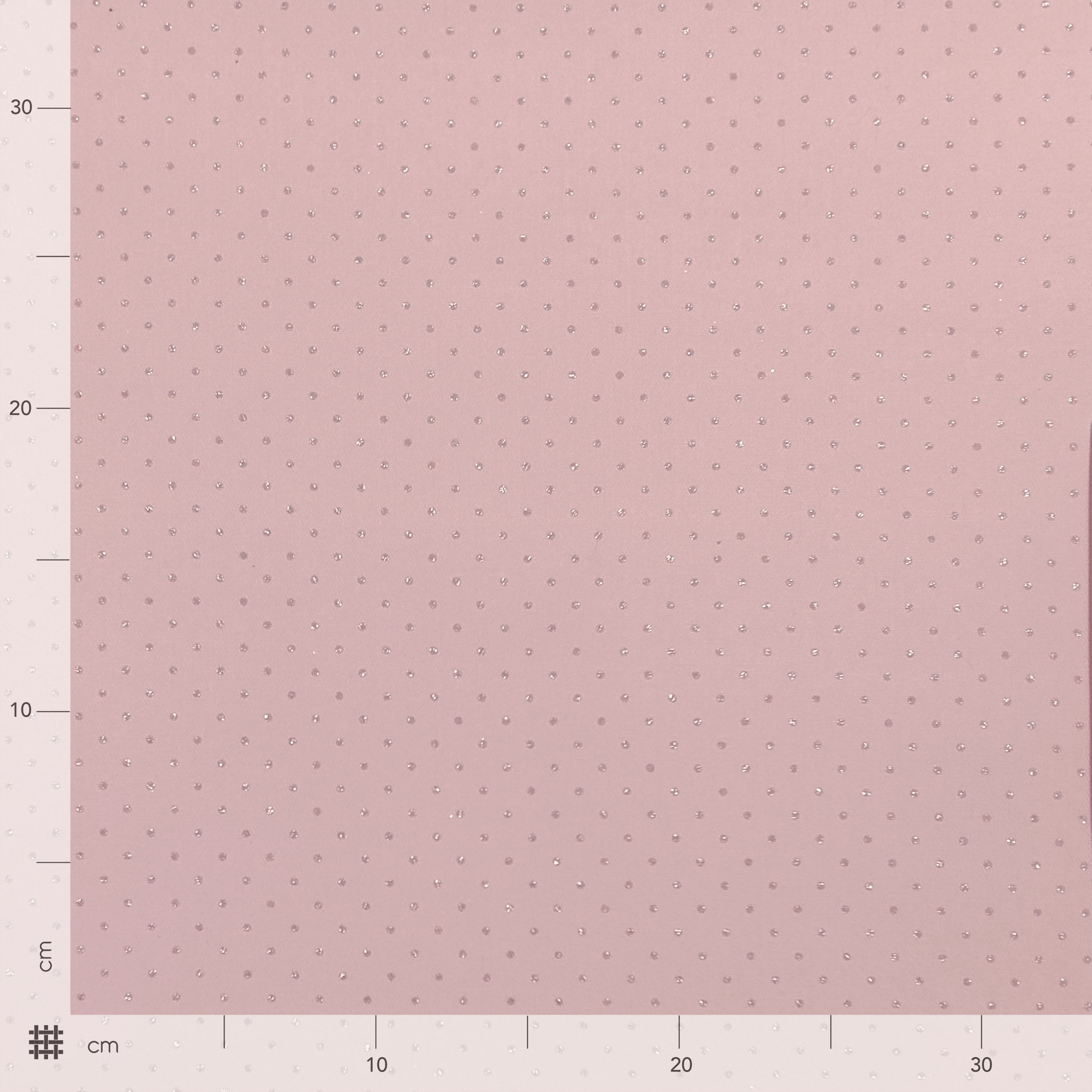 Tissu élastiqué Lurex Polka Dot Pink Background