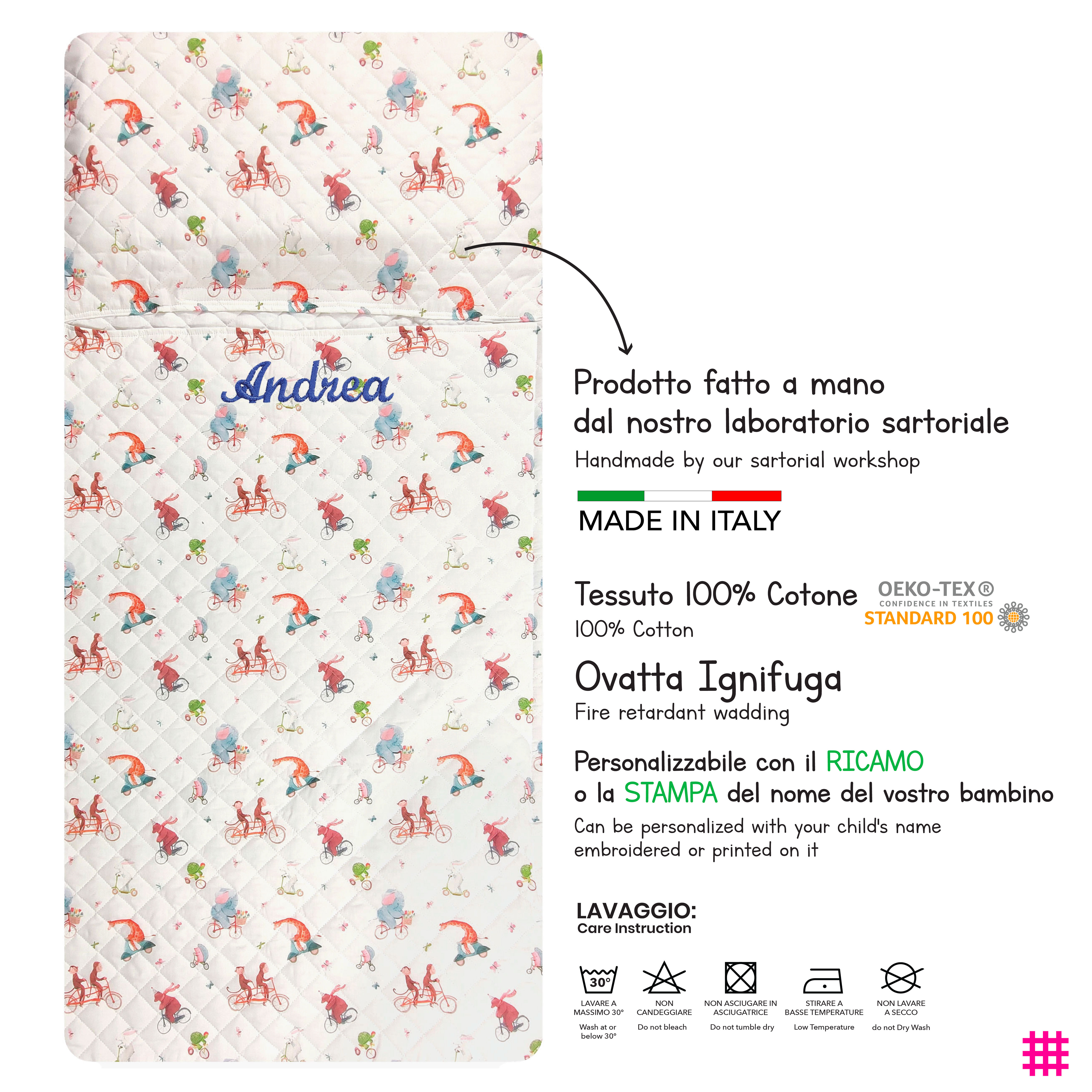  Animals on Bikes Sleeping Bag Image