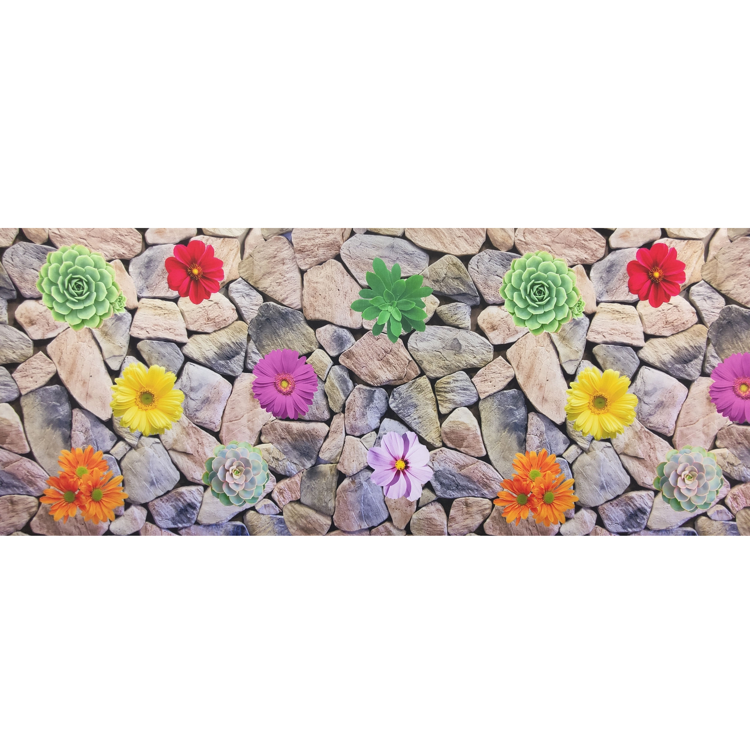Fleurs de cuisine sur pierres Image