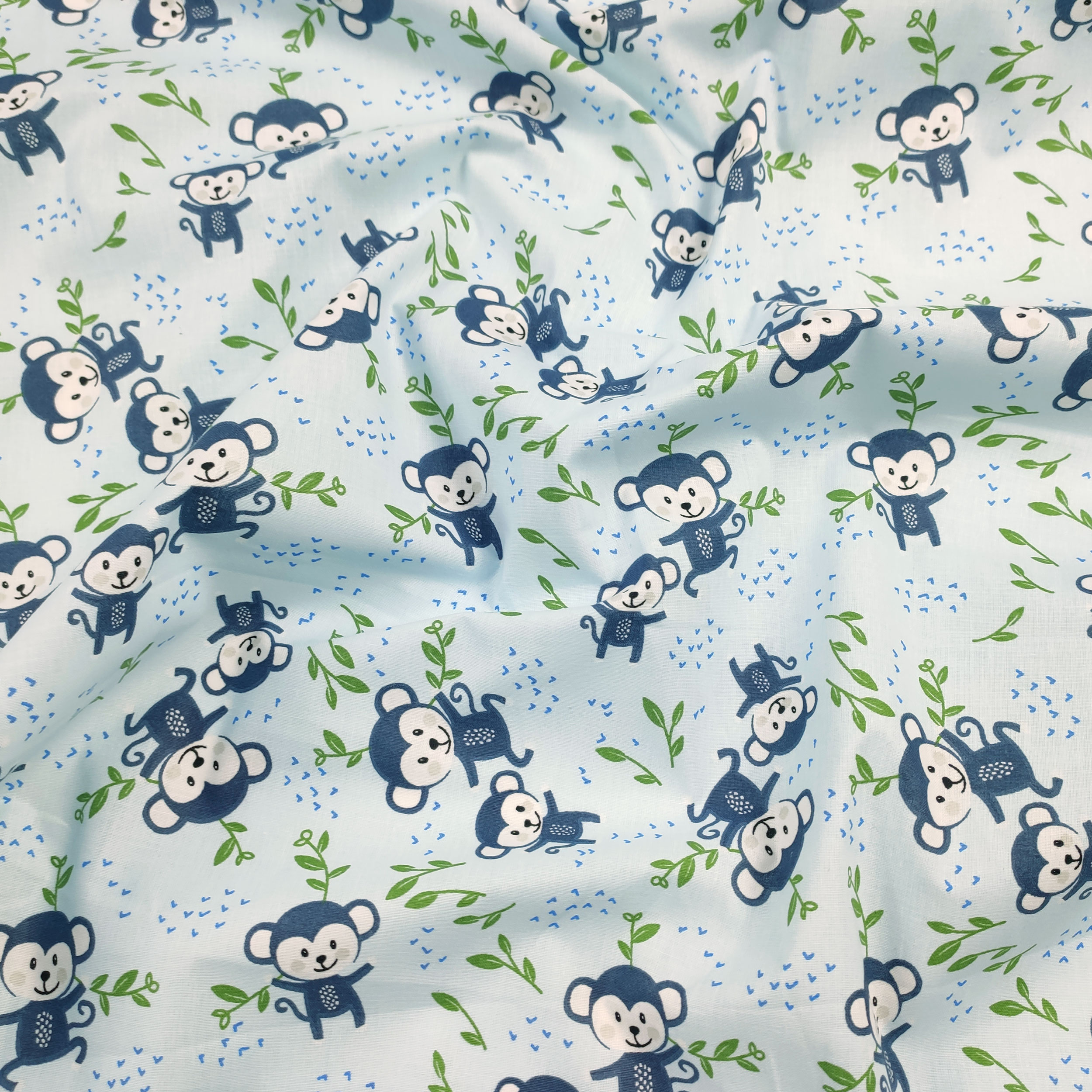 Singe bleu en coton
