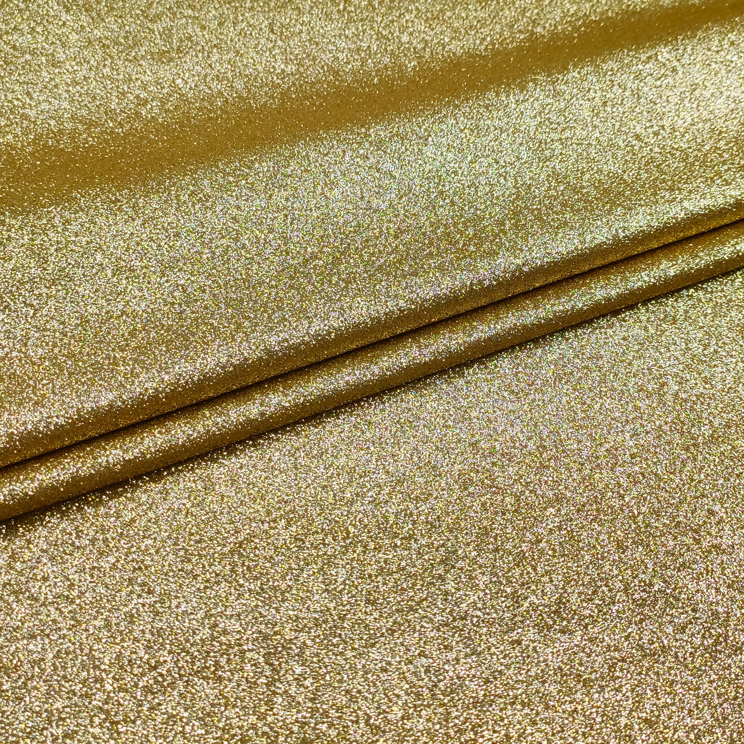 Satin pailleté or H 150 cm