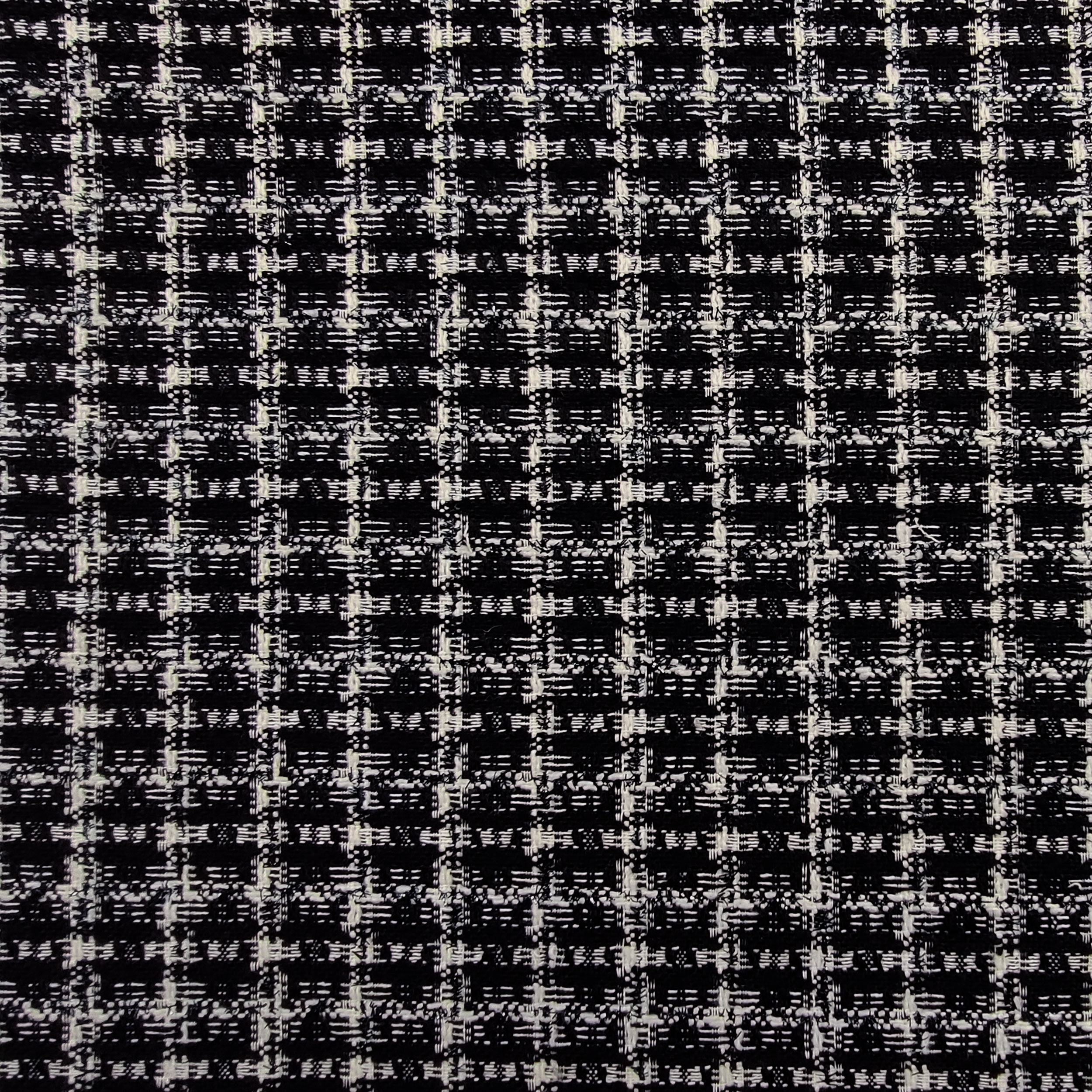 Tissu Tweed noir et blanc