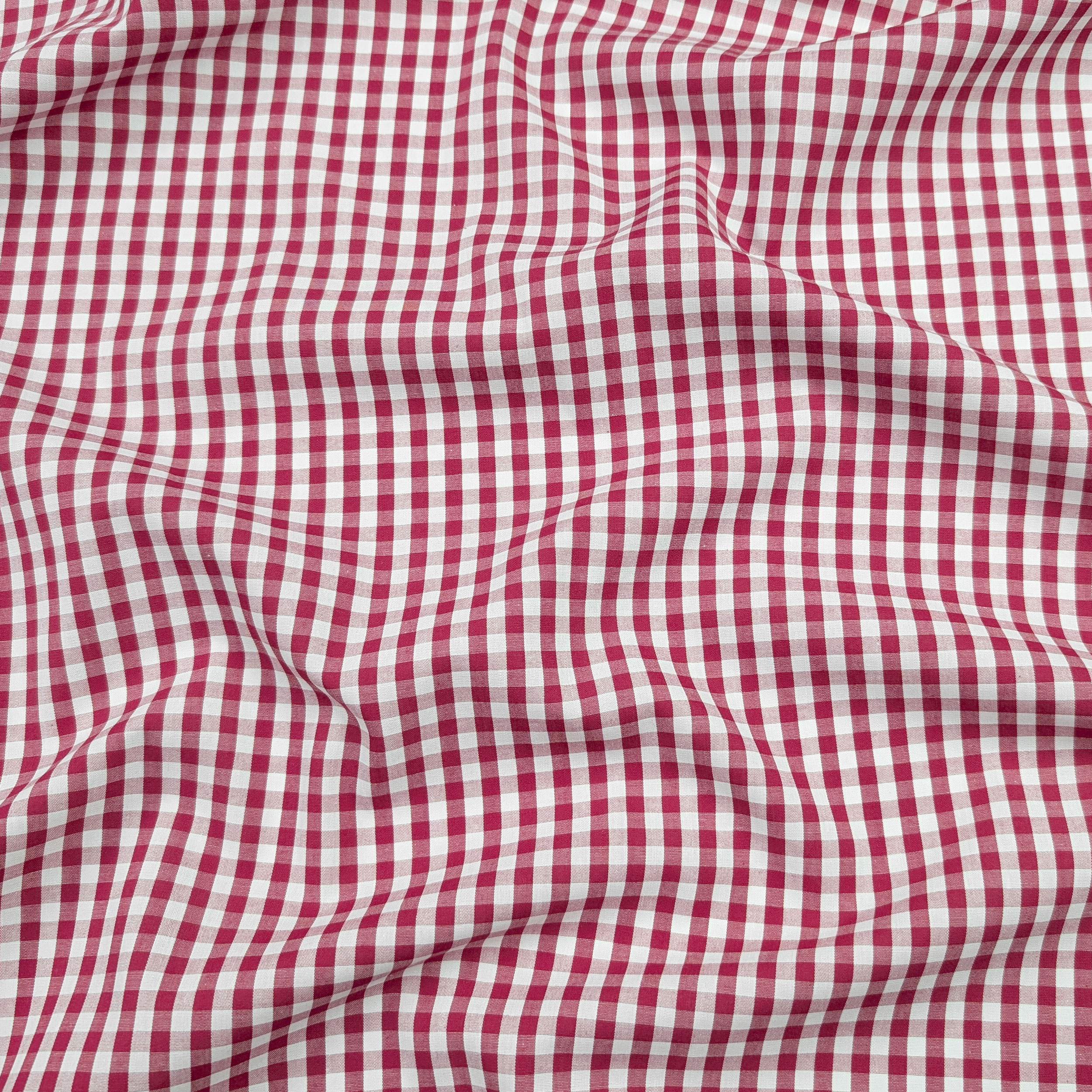 Red Check Cotton for Shirts Image
