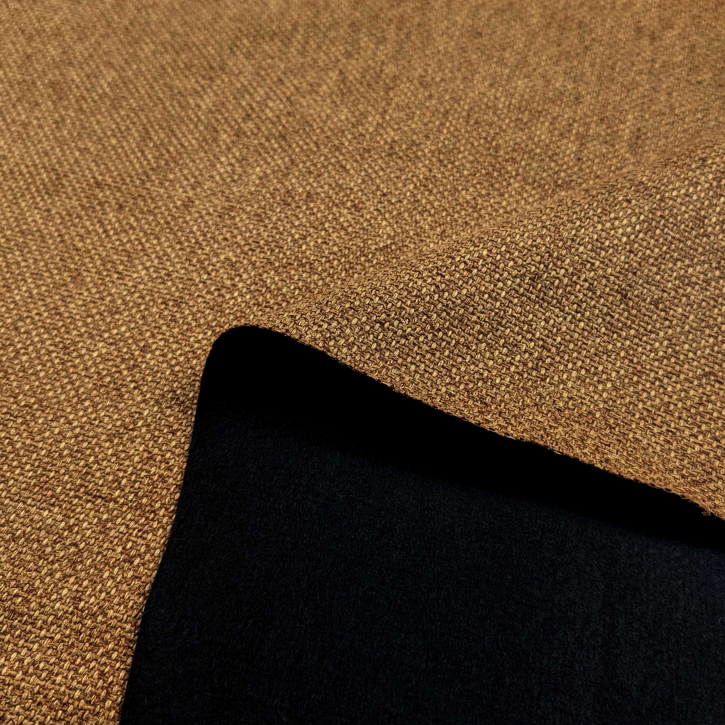 Gold Melange Weave Fabric Image