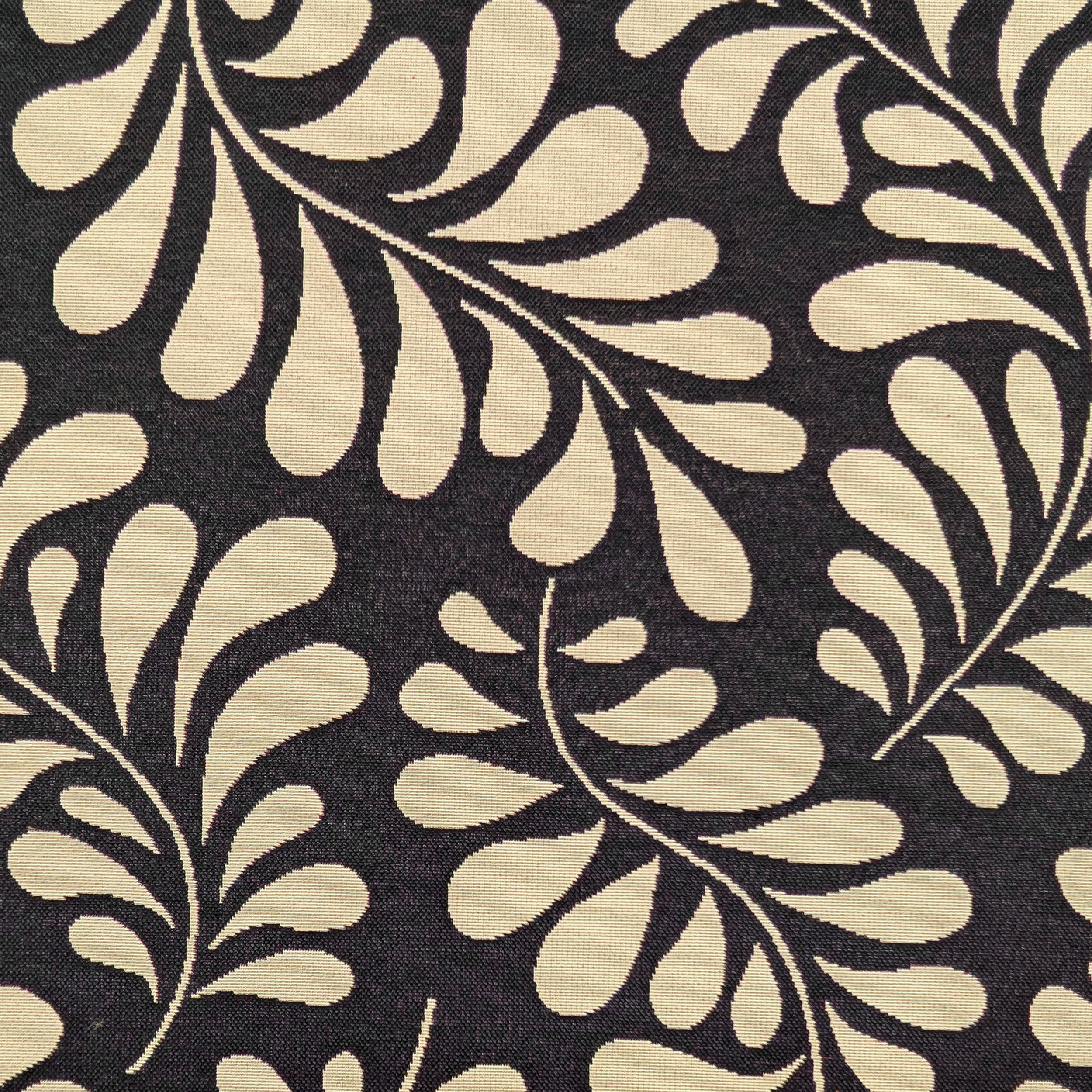 Fabric Gobelin Branches Black Background Image