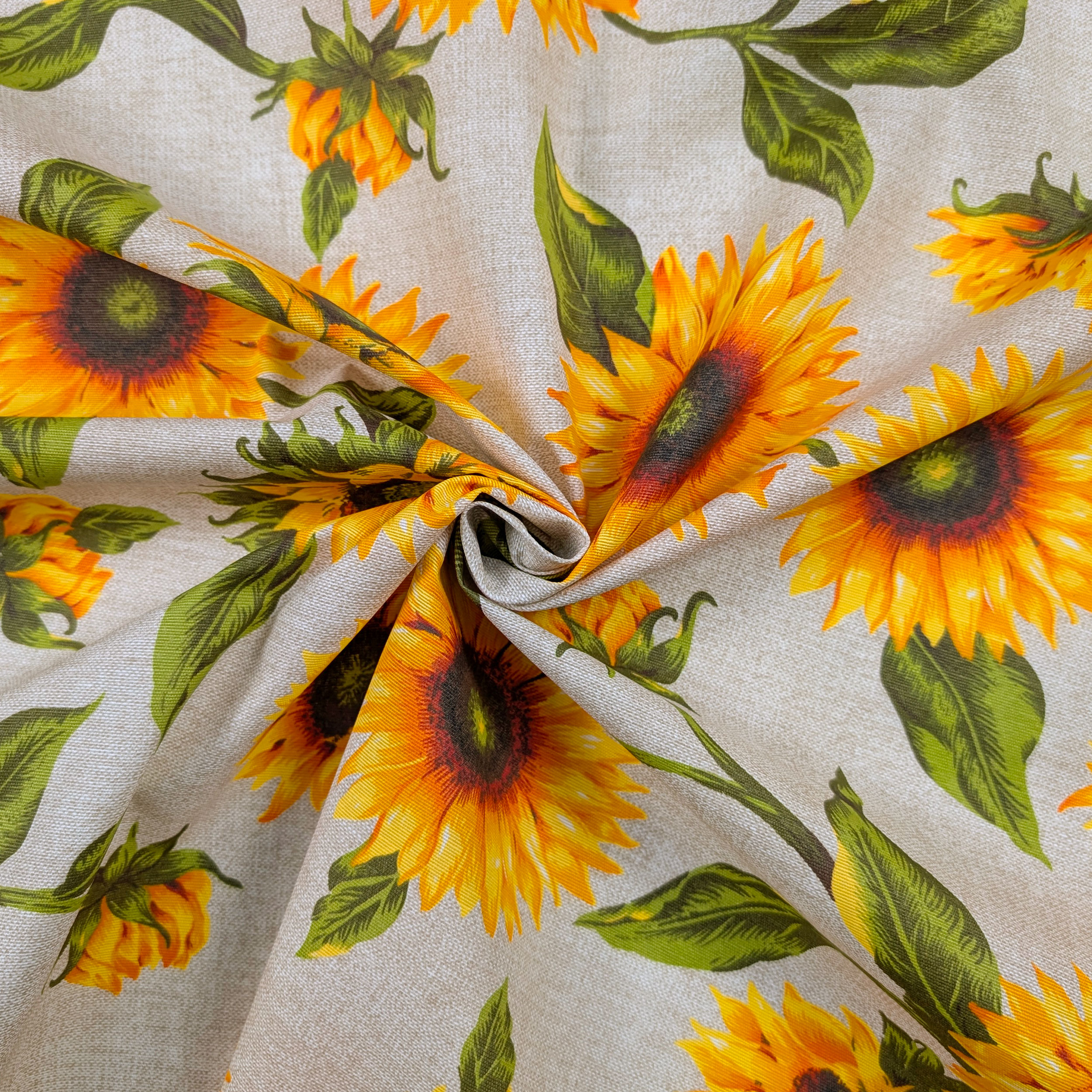 Fabric for Sunflowers Resin Tablecloth Image