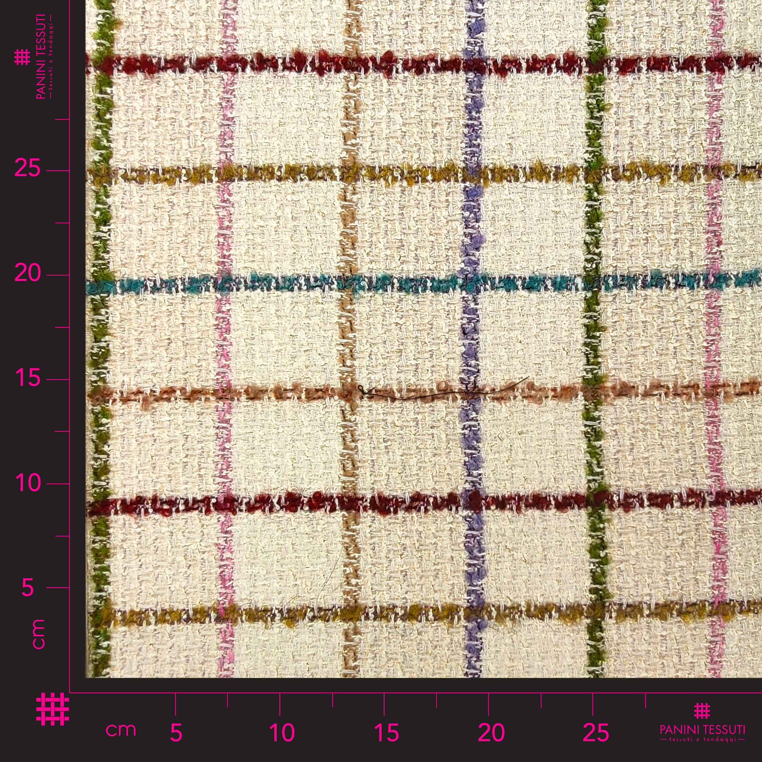 Tissu de laine cachemire tweed haute couture Image