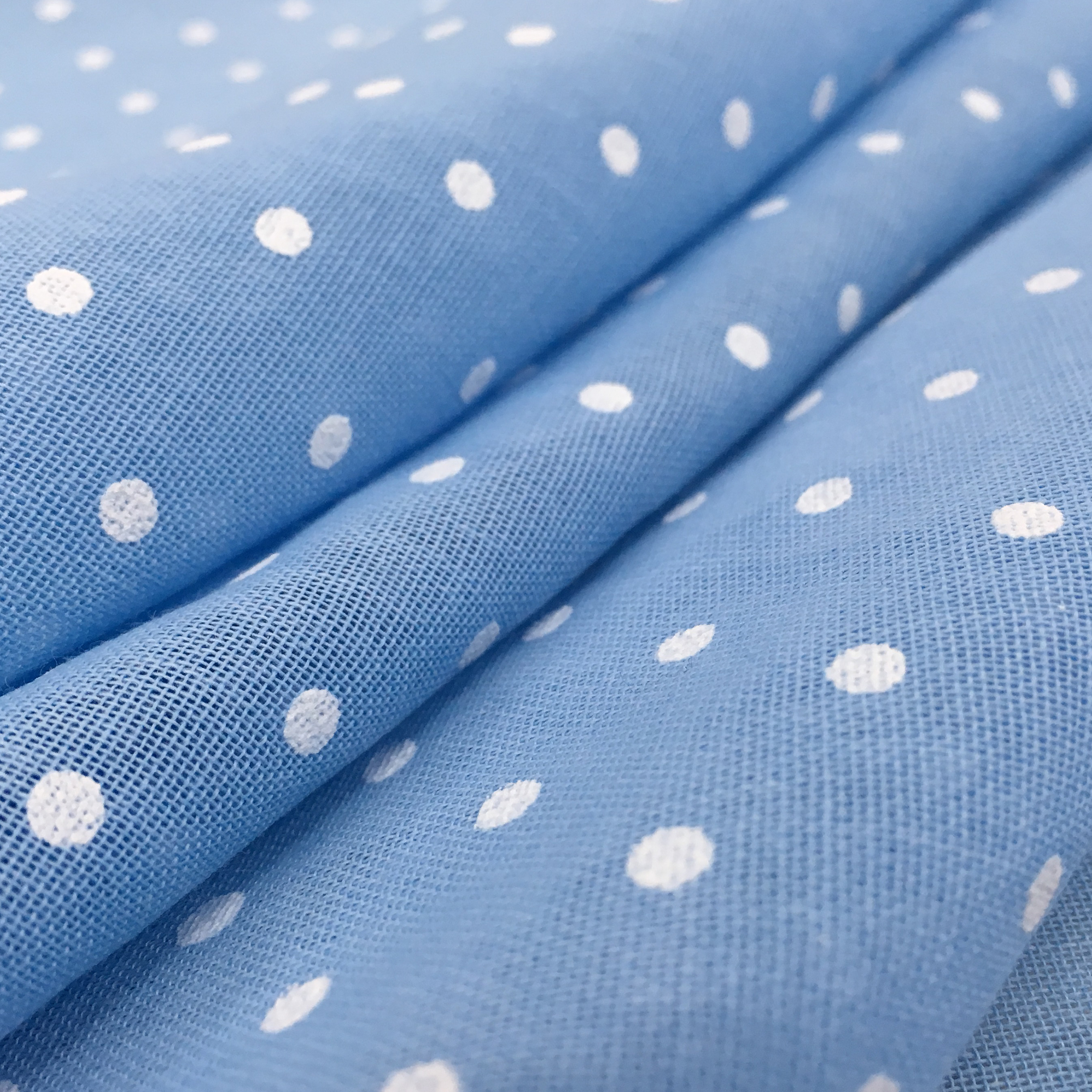 Tissu de tente Mini Polka Dot - Base bleu clair Image