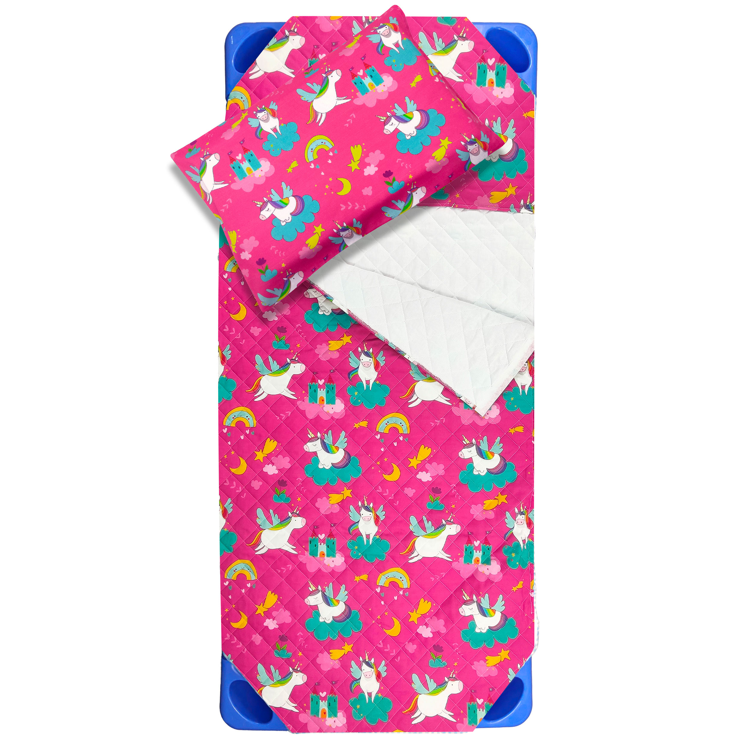 Shaped Sleeping Bag for Brandy Unicorns and Castles Image