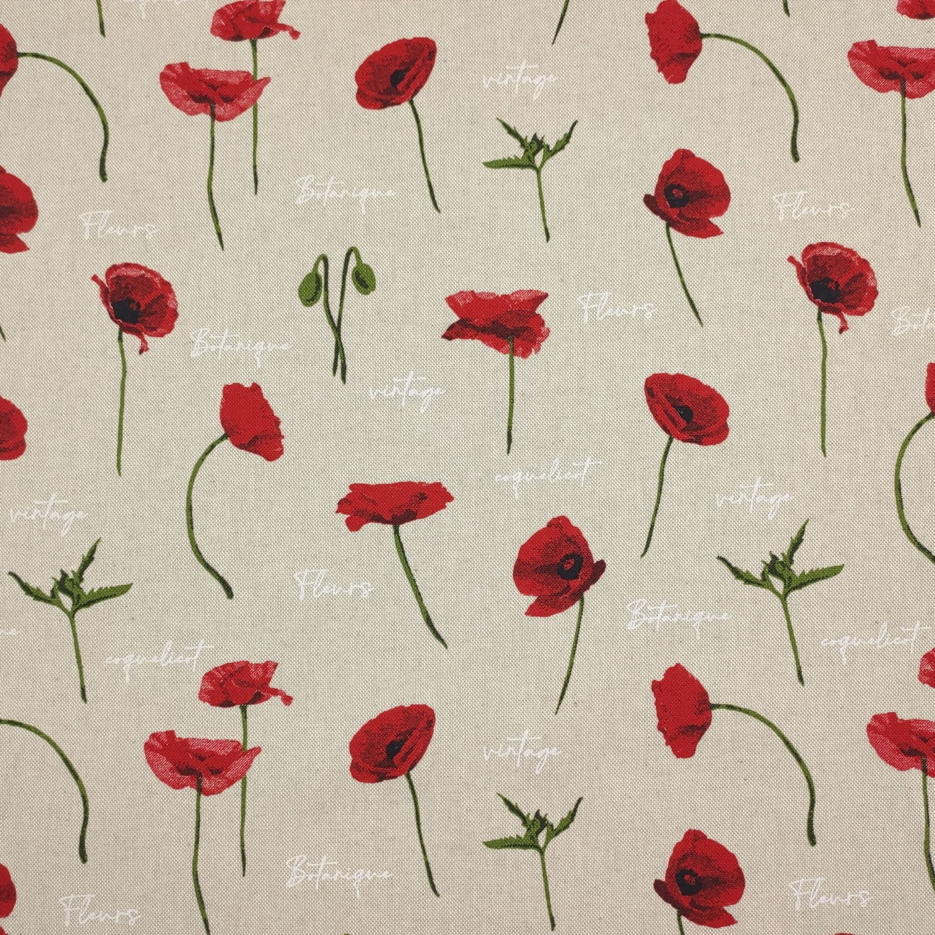 Vintage Poppies Tablecloth Image