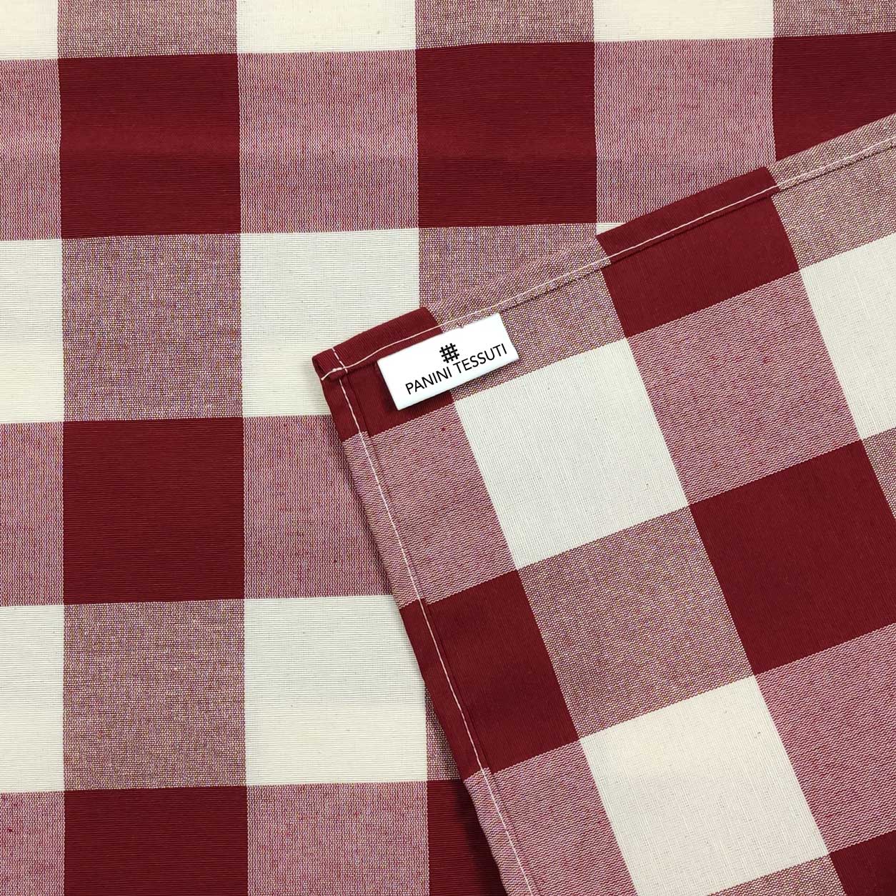 Panini Woven Tischtuch Large Square Bordeaux Image
