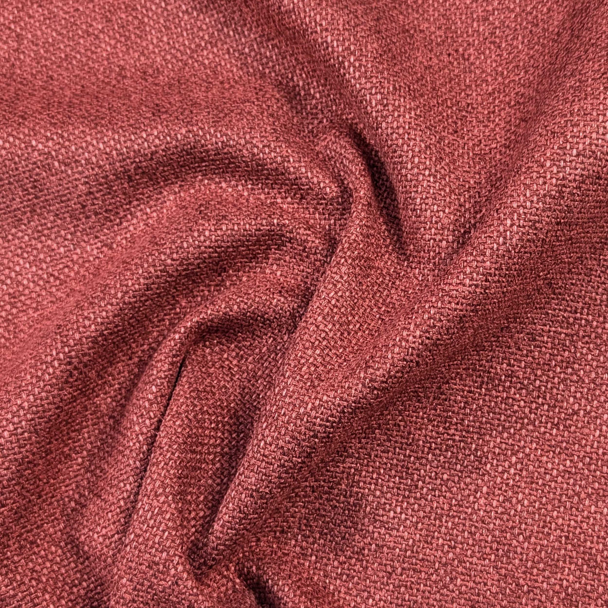 Red Melange Weave Fabric Image