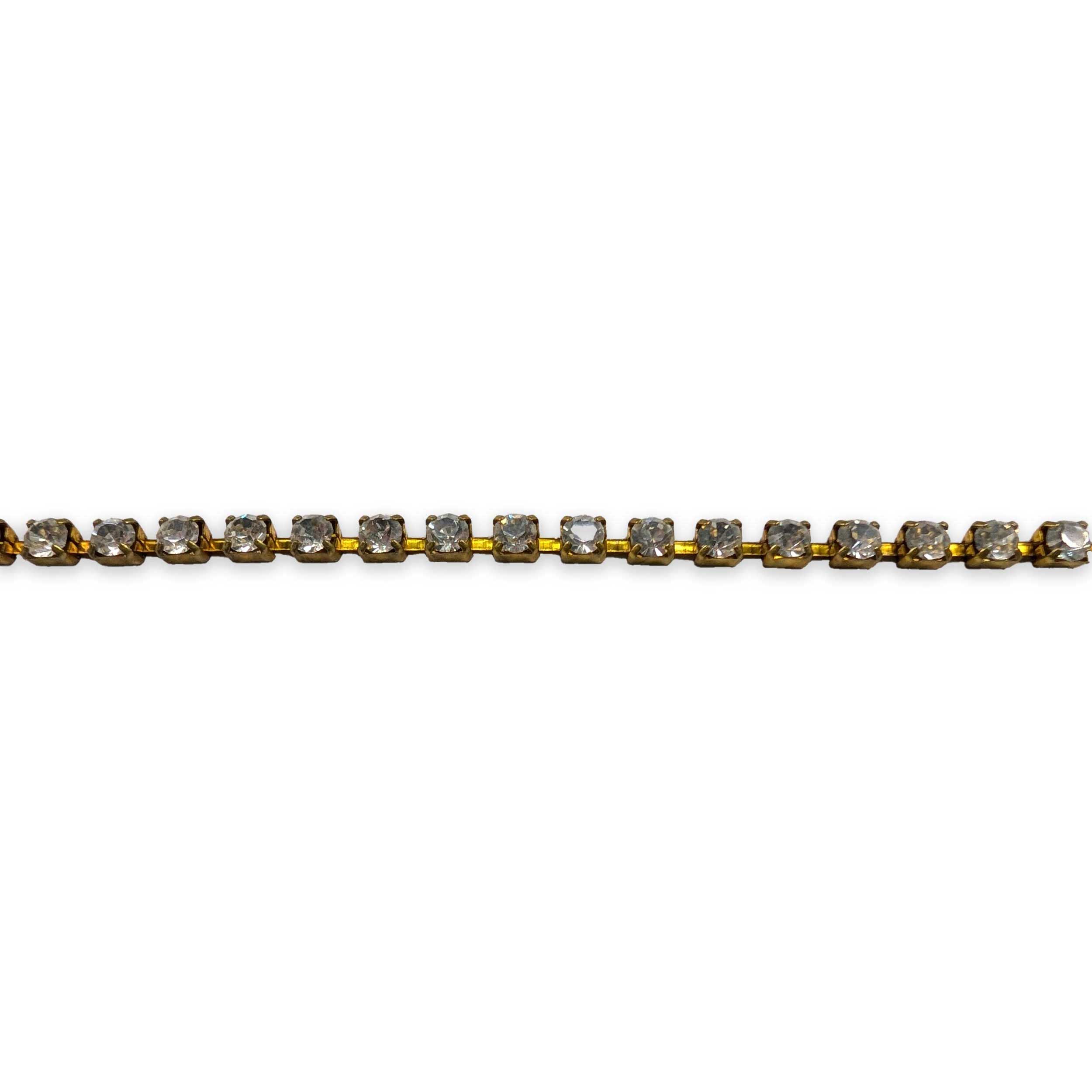 Large Golden Chain with Rhinestones Image