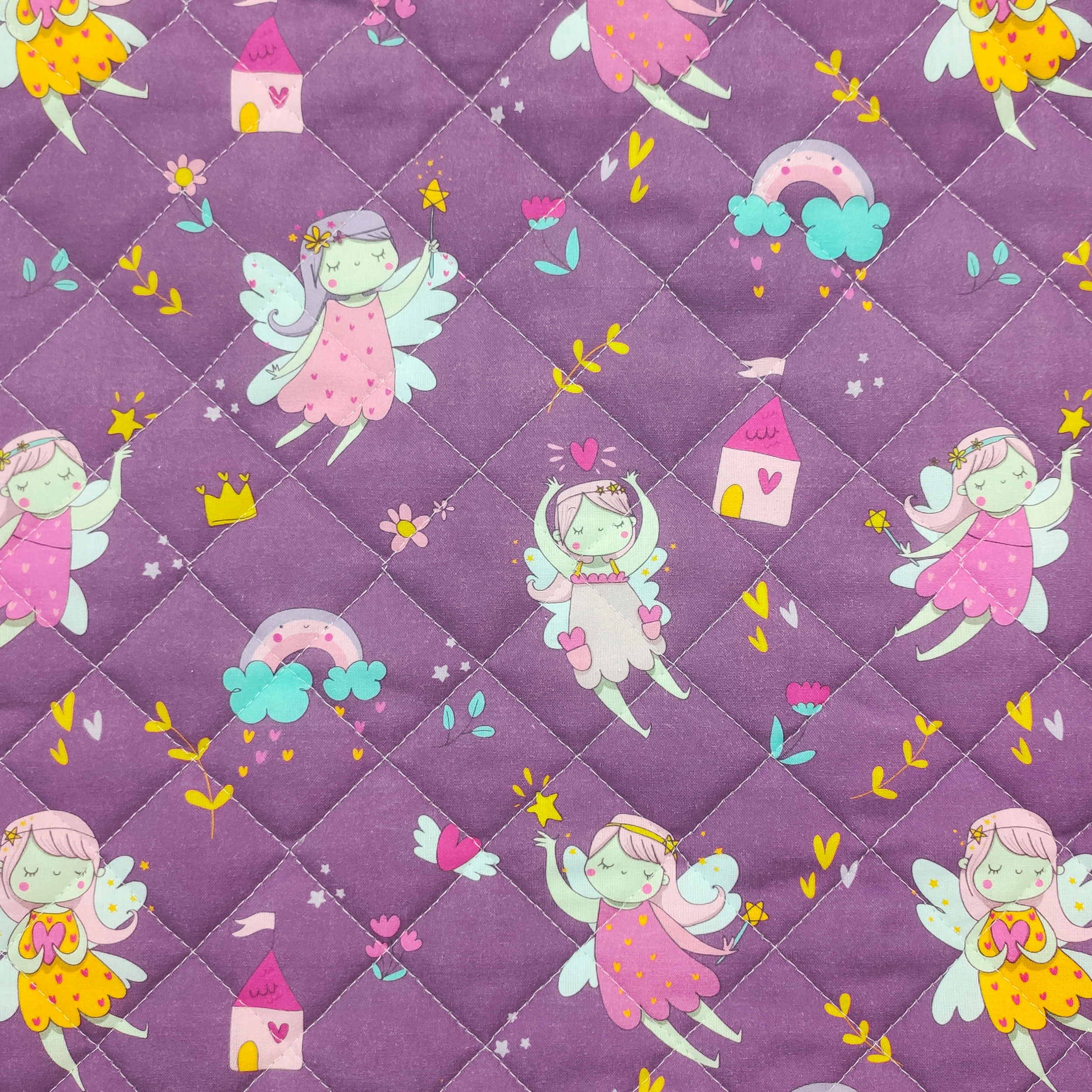 Sac de couchage des fées Fond lilas - Panini Fabrics