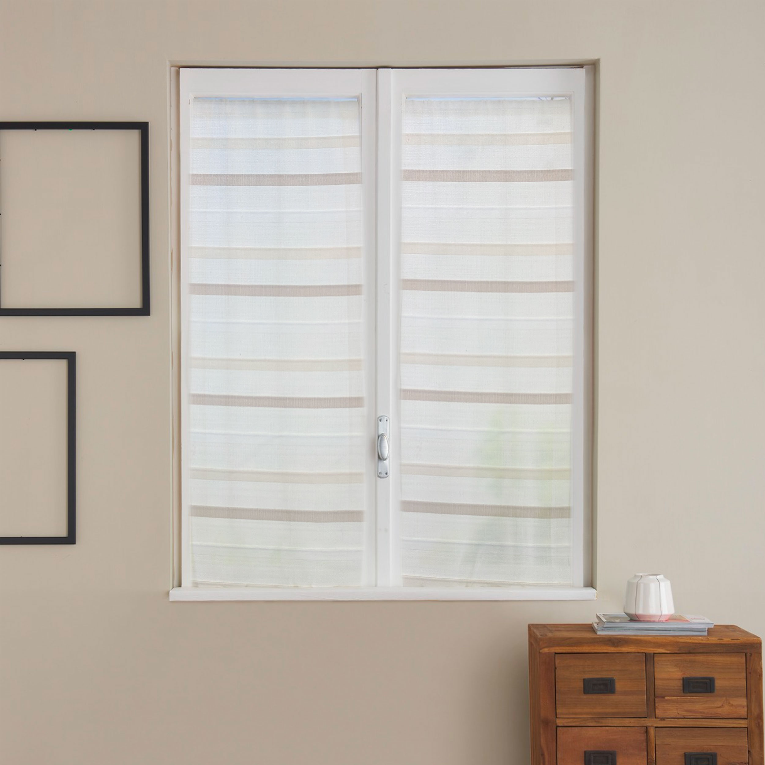 Beige Blanket Curtain Fabric Image