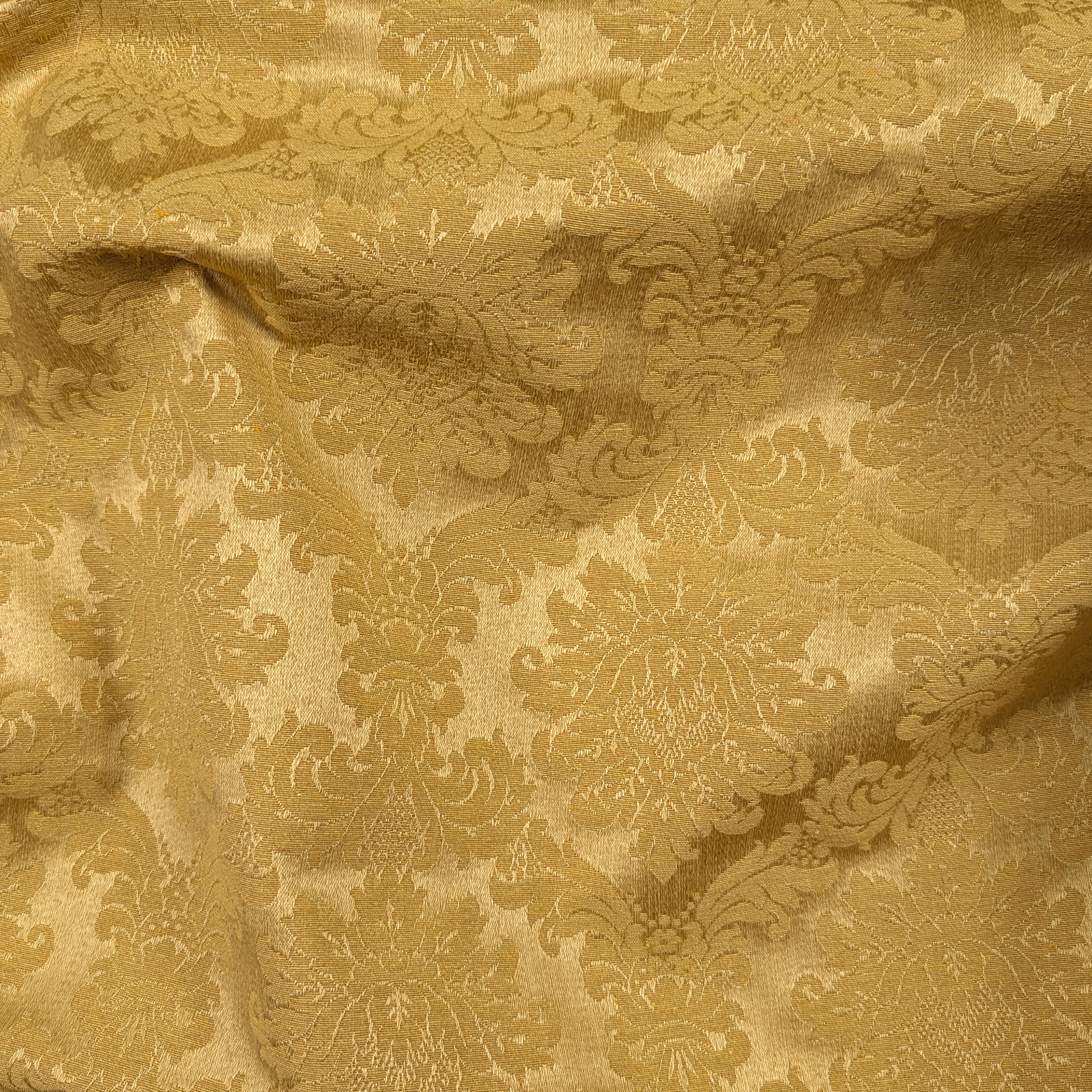 Yellow Damask Fabric Image