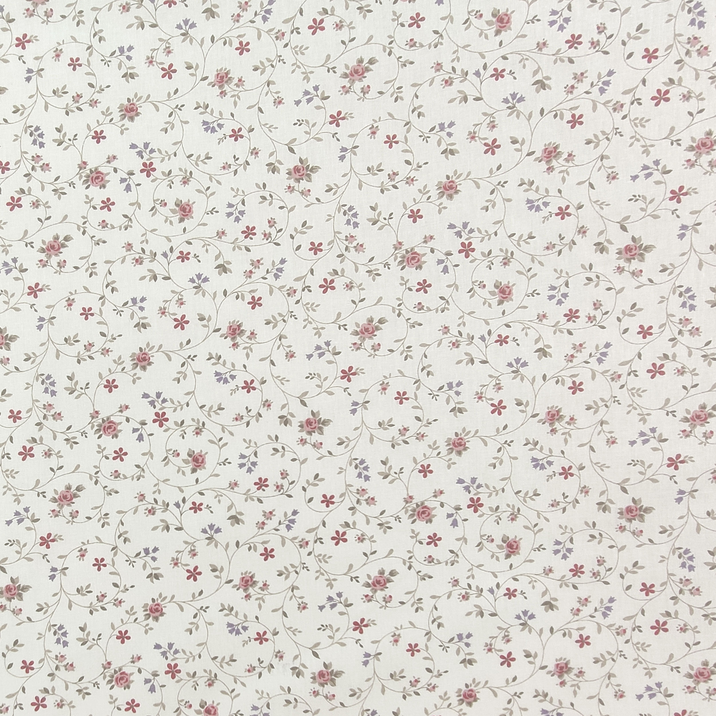 Baumwollstoff Rosa Blumen
