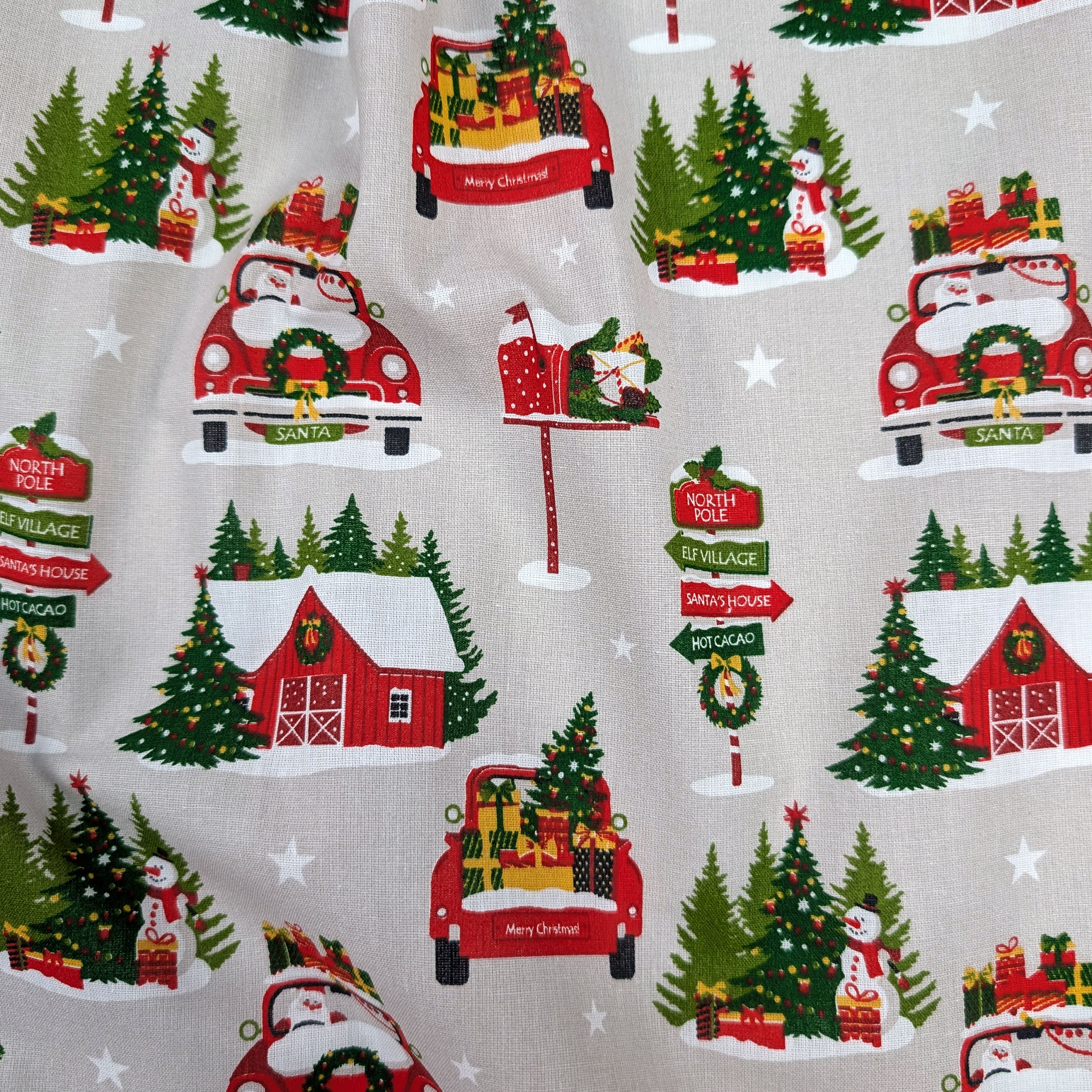 Christmas cotton Father Christmas at the North Pole Image