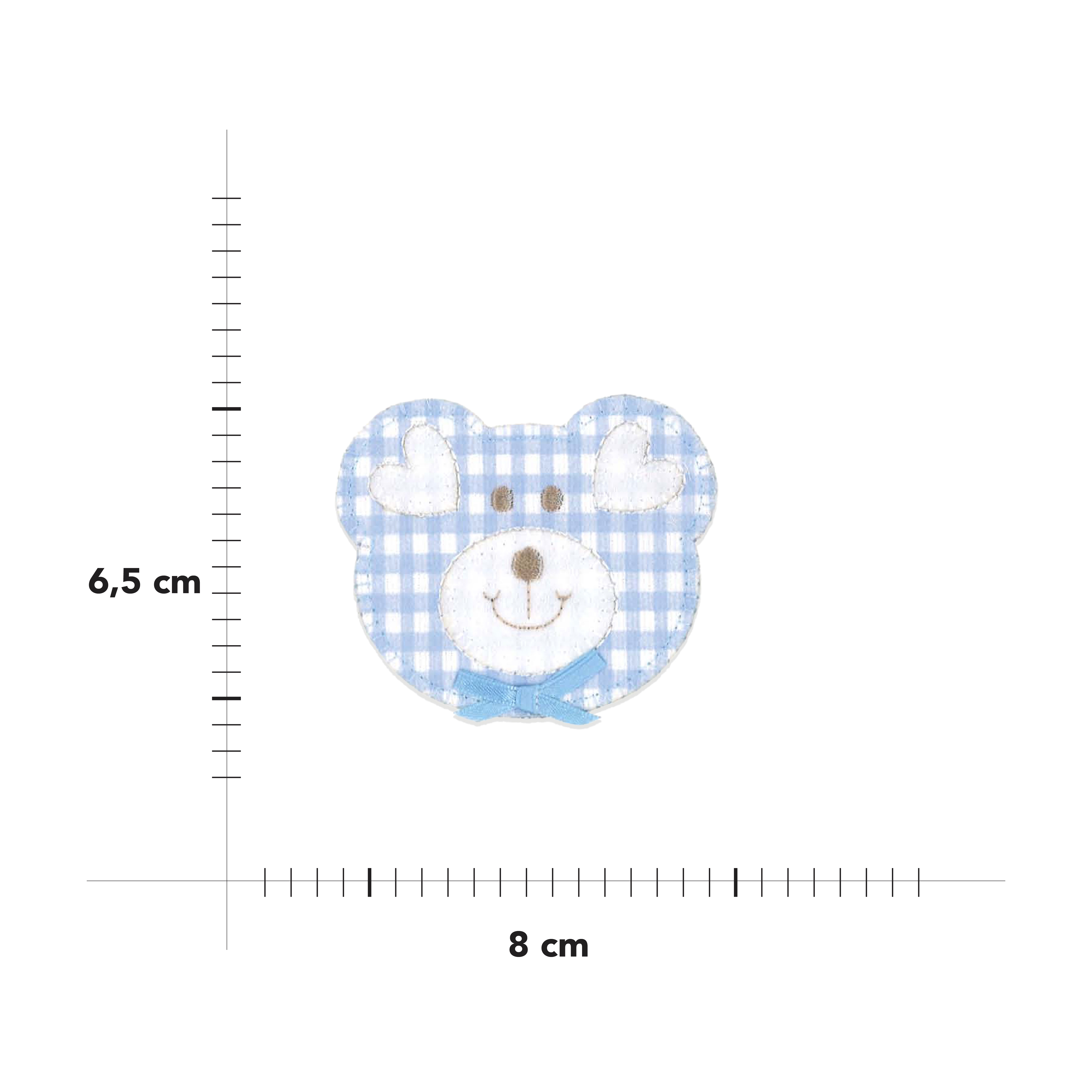 Thermoadhesive application Bear with bow Image