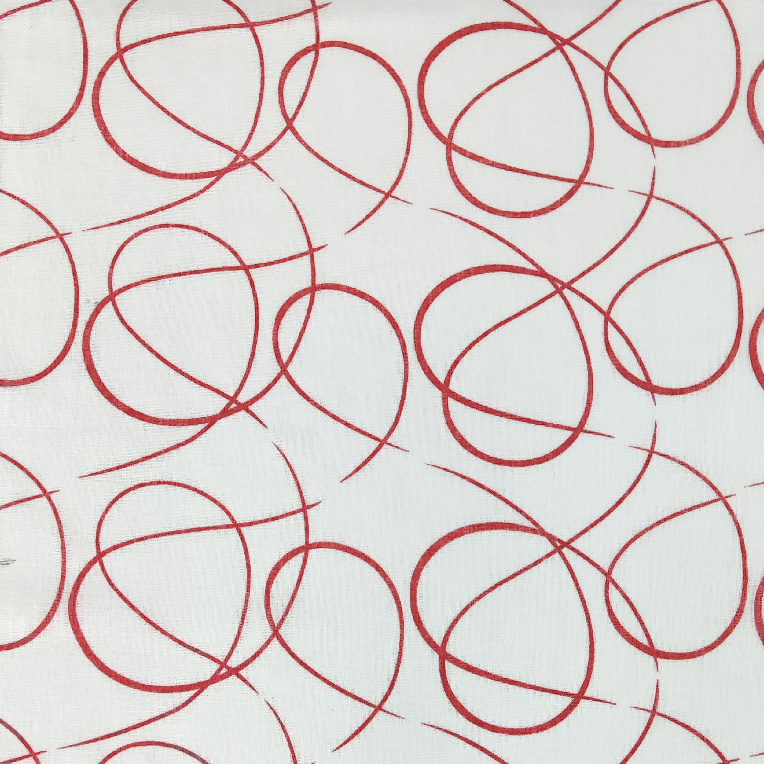 Tissu de rideau Liberty Red Circles