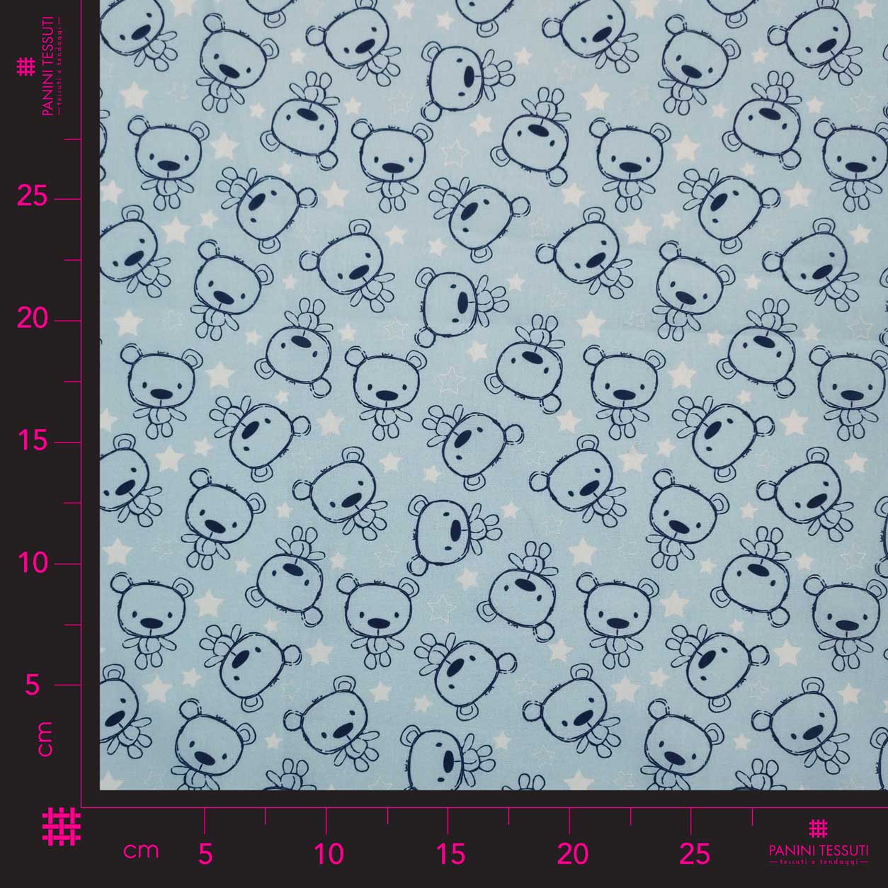 Tissu de coton Ours bleu Image