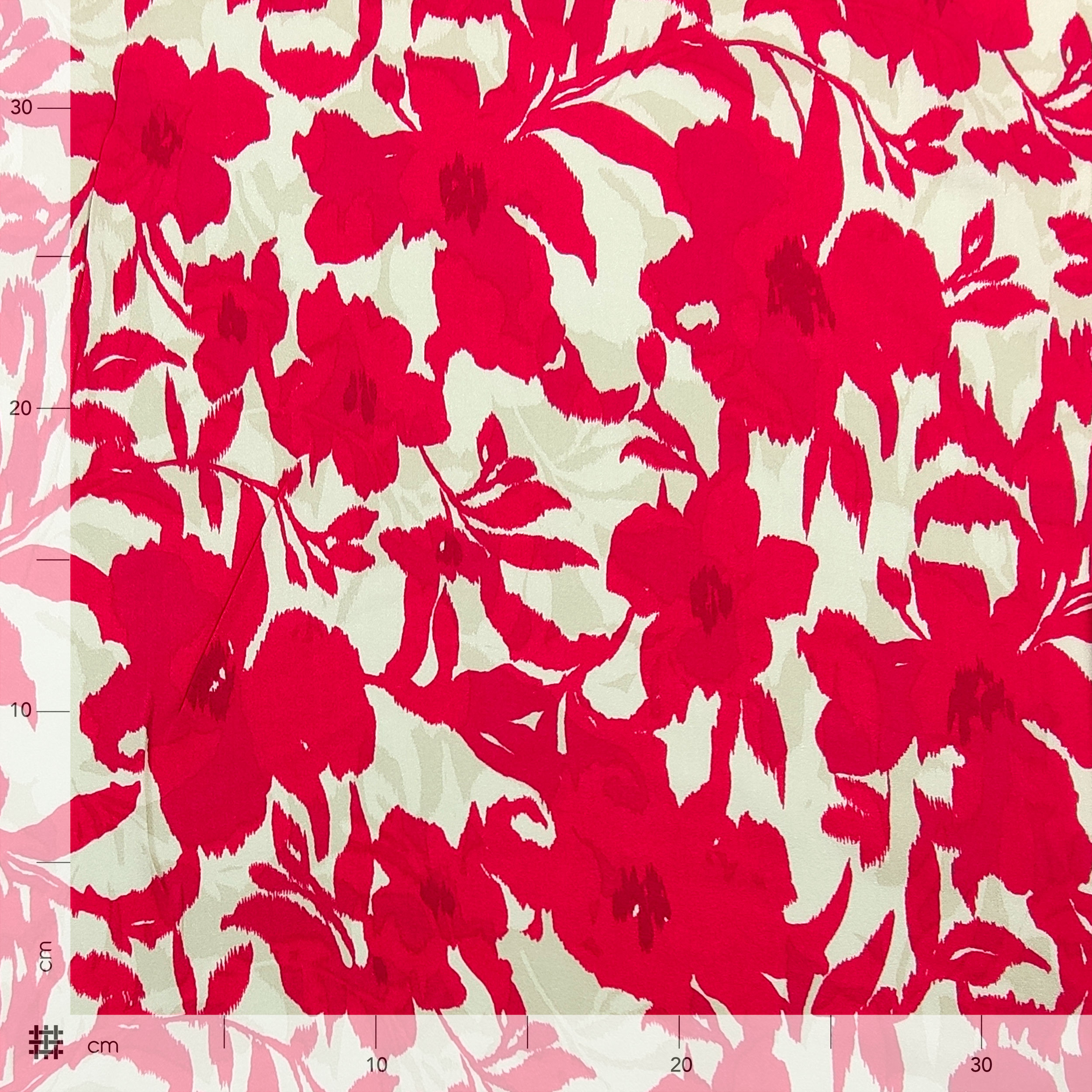 Viscosa Floral Fantasía Fuxia