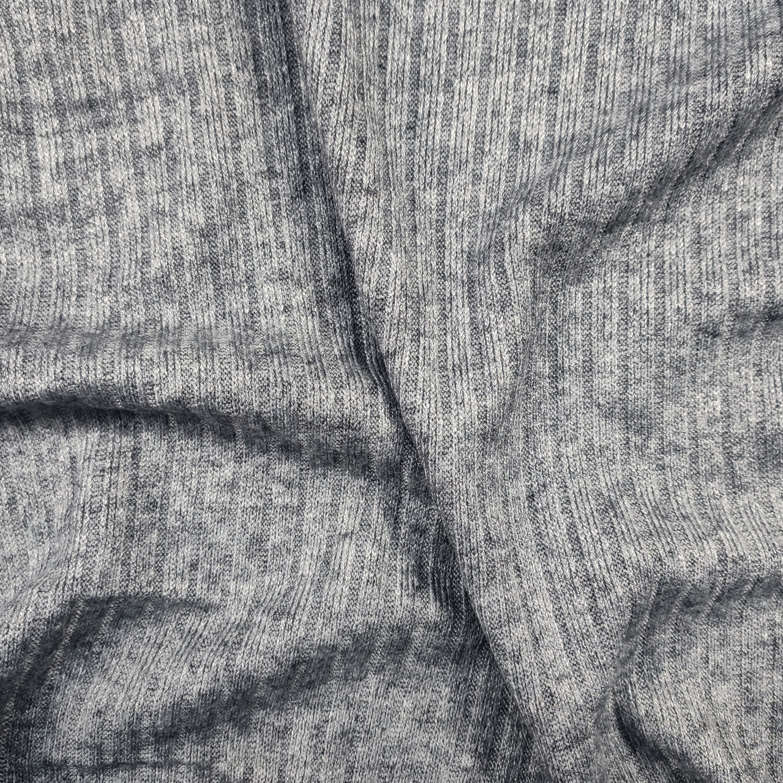 Grauer Kaschmir-Handjersey mit Kantendruck