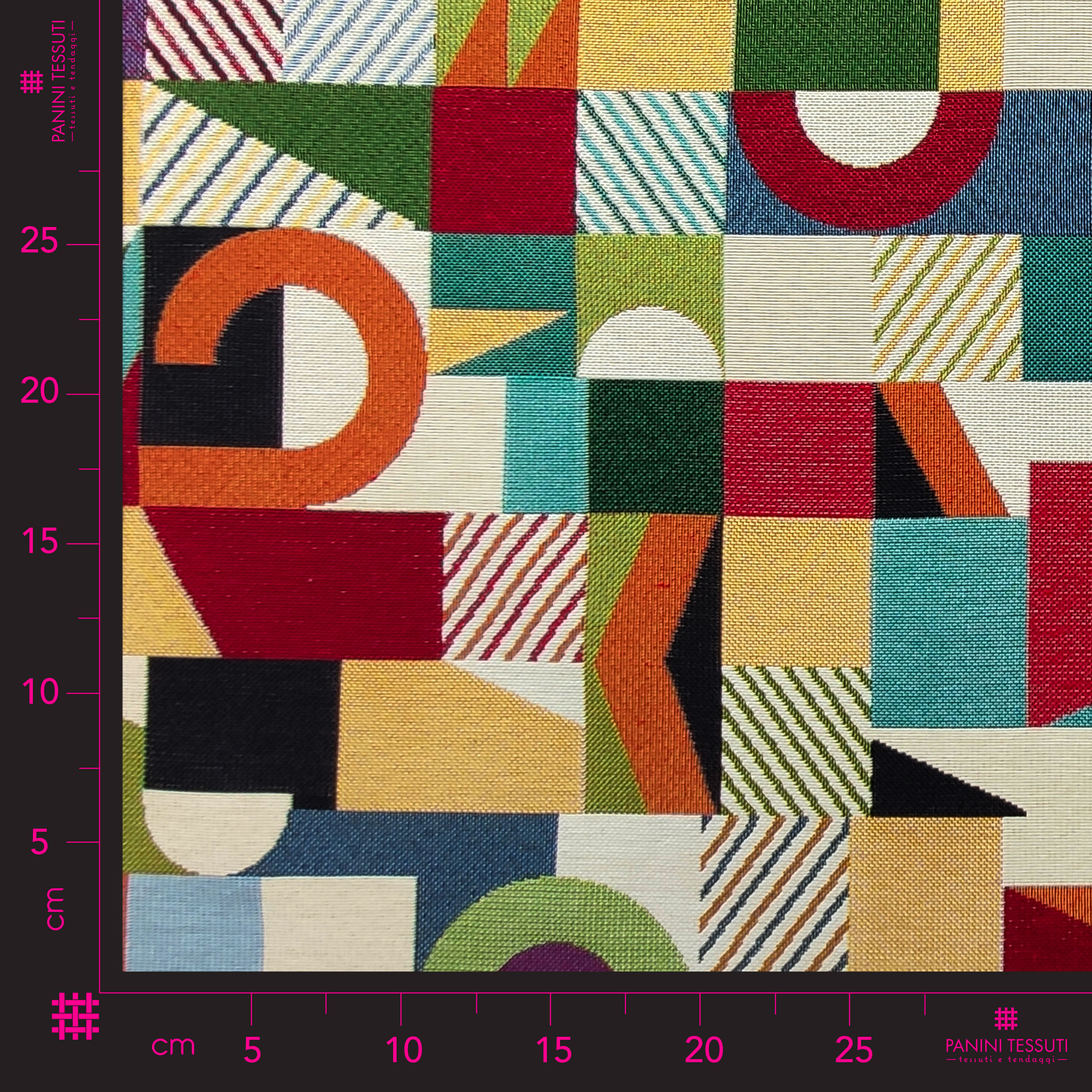 Tela Gobelin con estampado Pop Geometries