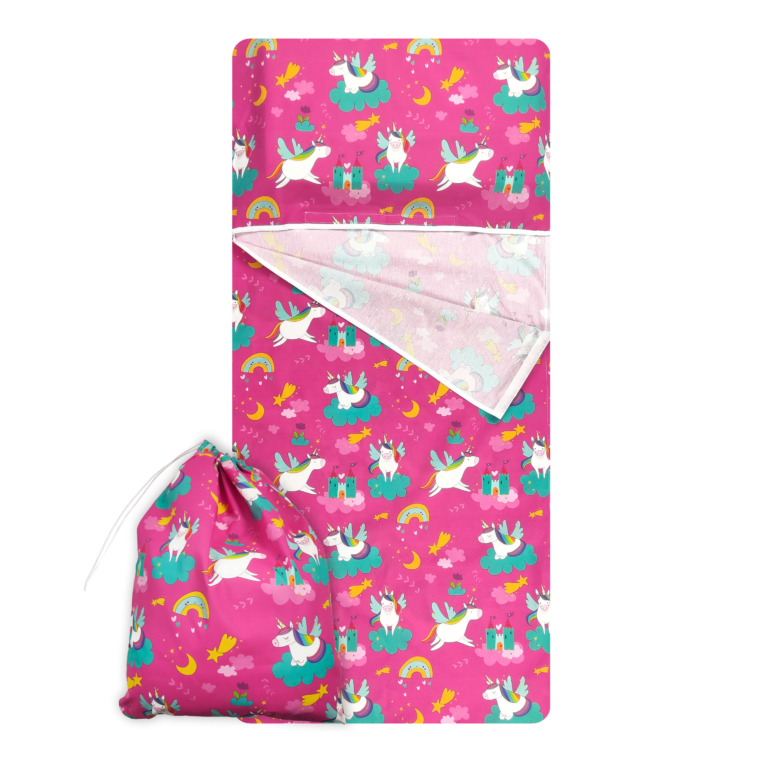 Sac de couchage d'été Licornes et châteaux - Panini Fabrics Image