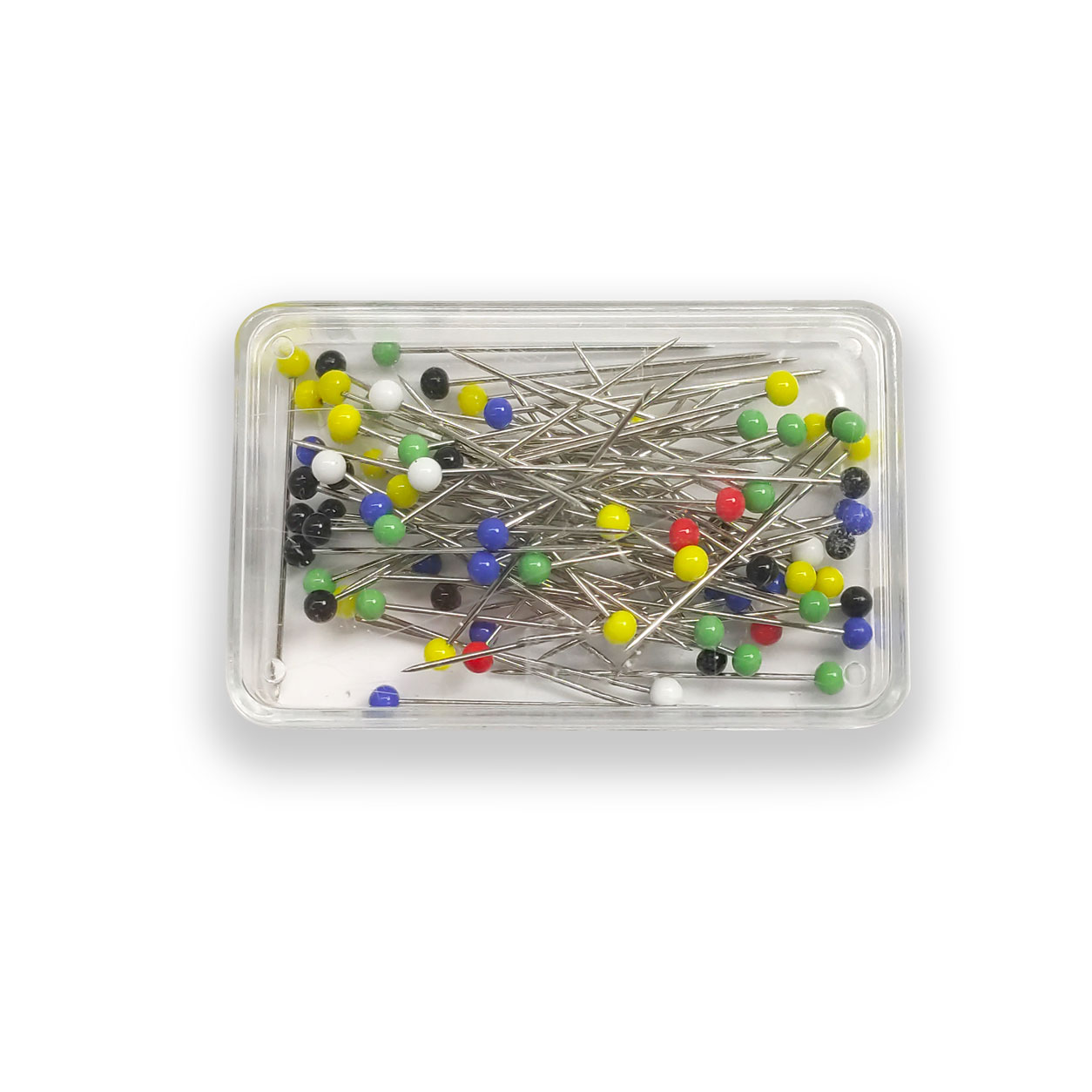 Pointes en acier avec tête en verre coloré