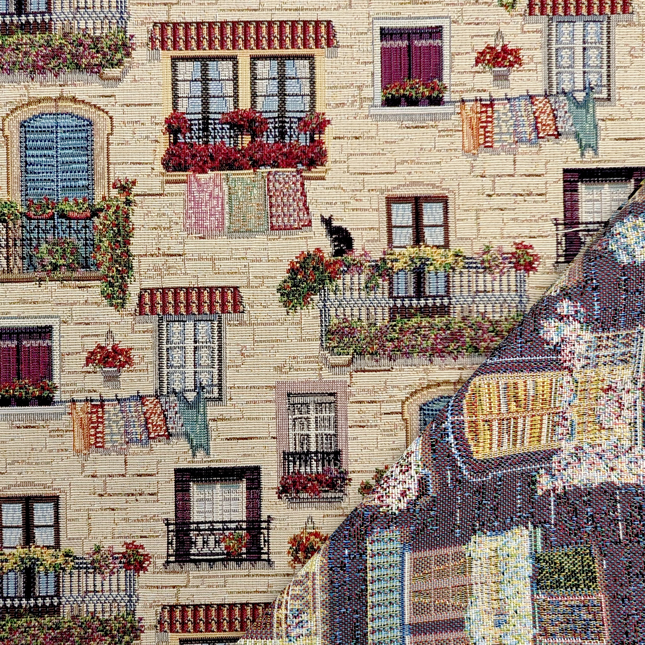 Gobelin Fabric Cut-out, ‘Fantasia Parisienne’ design, 100x140 cm Image