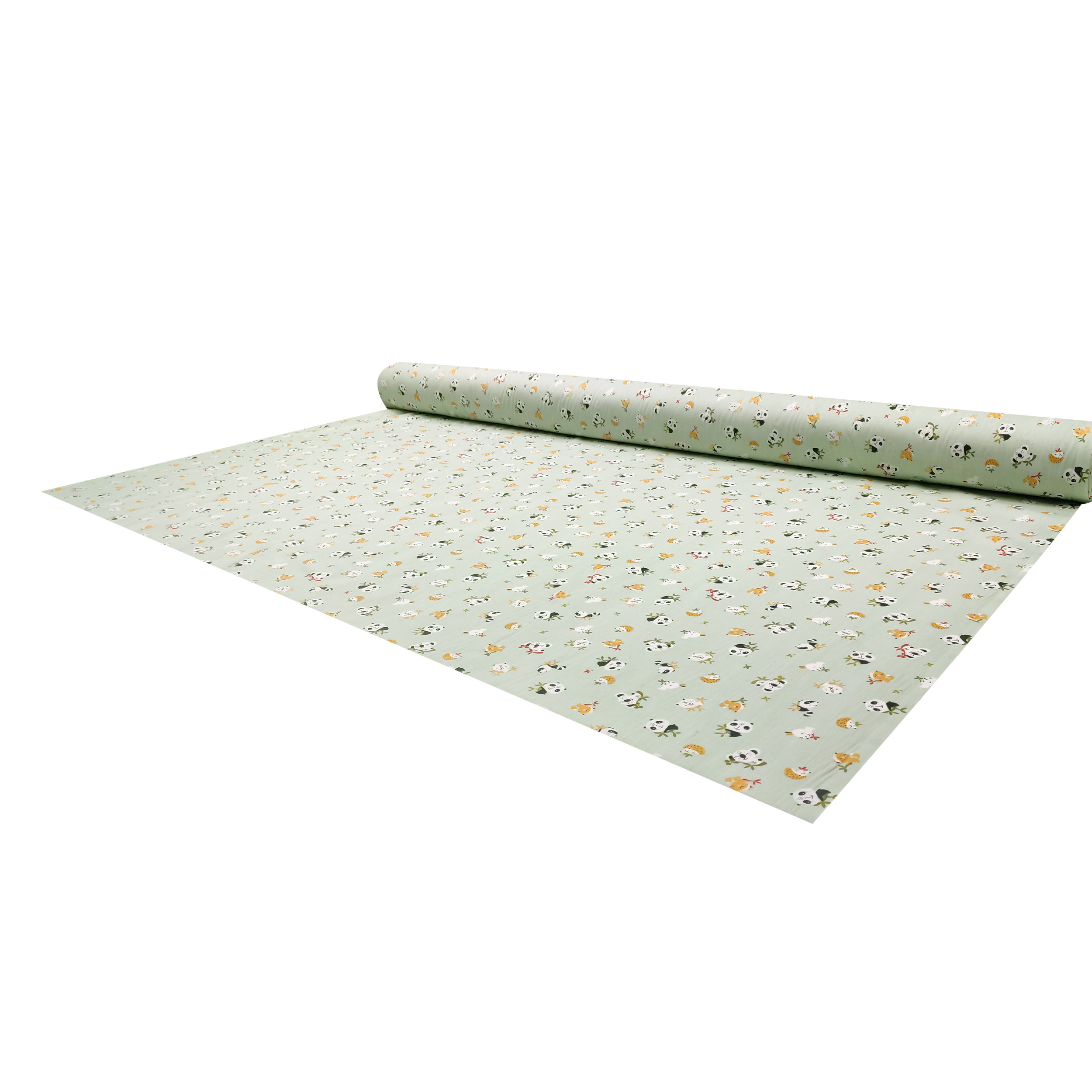 Tissu en coton Panda et Koala