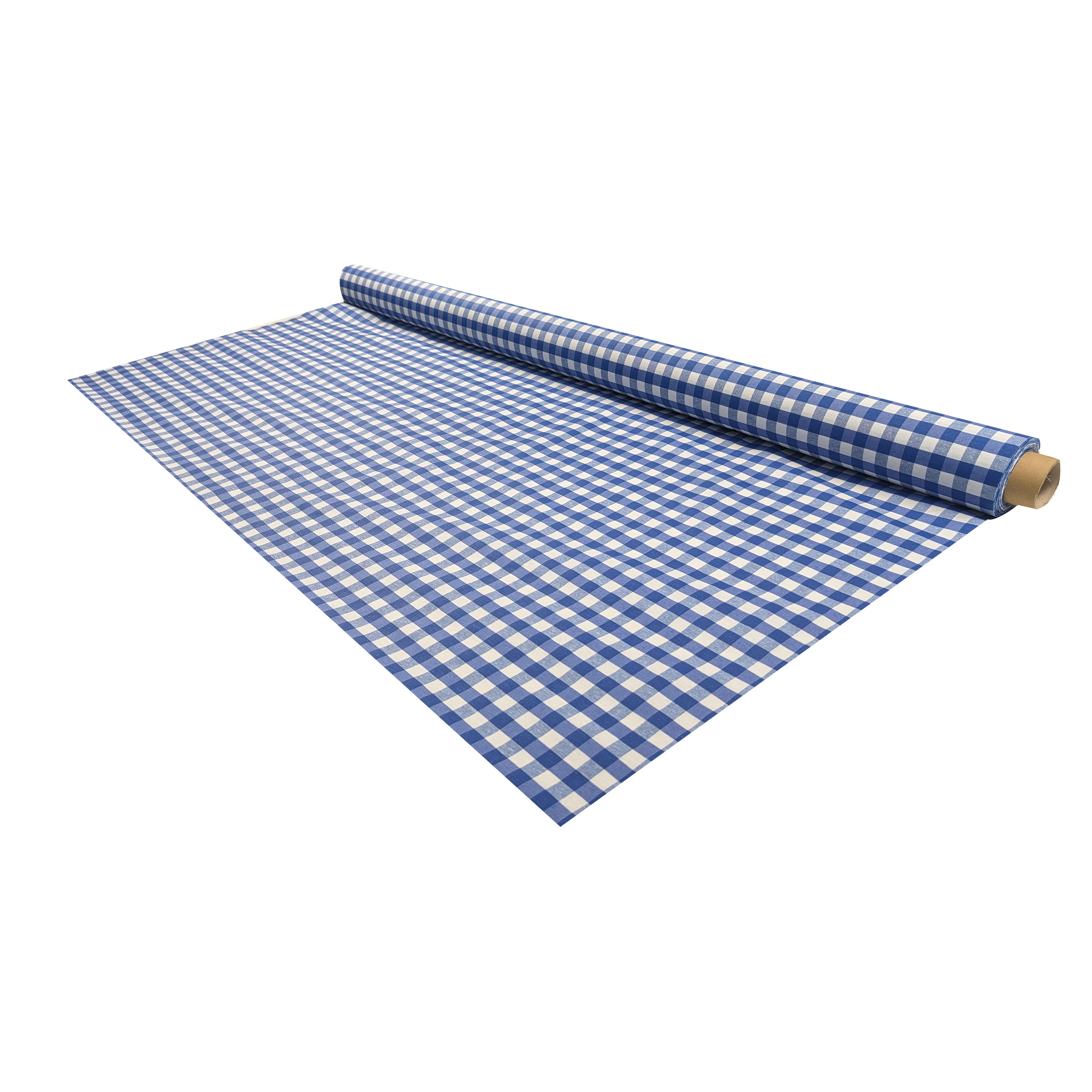 Fabric for Resin Tablecloth Blue Checkered Image