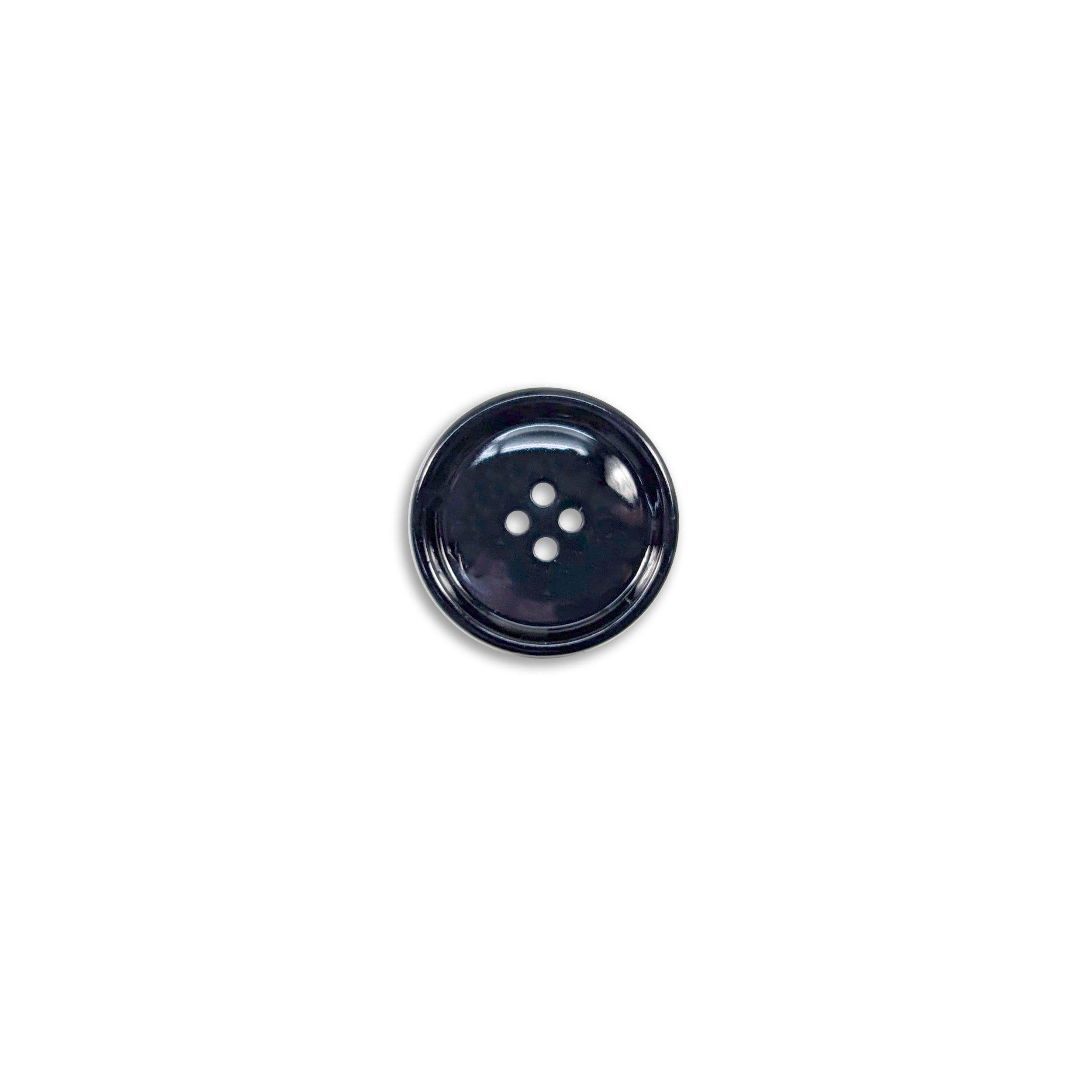 Polished Finish Button Blue 4 Holes Image