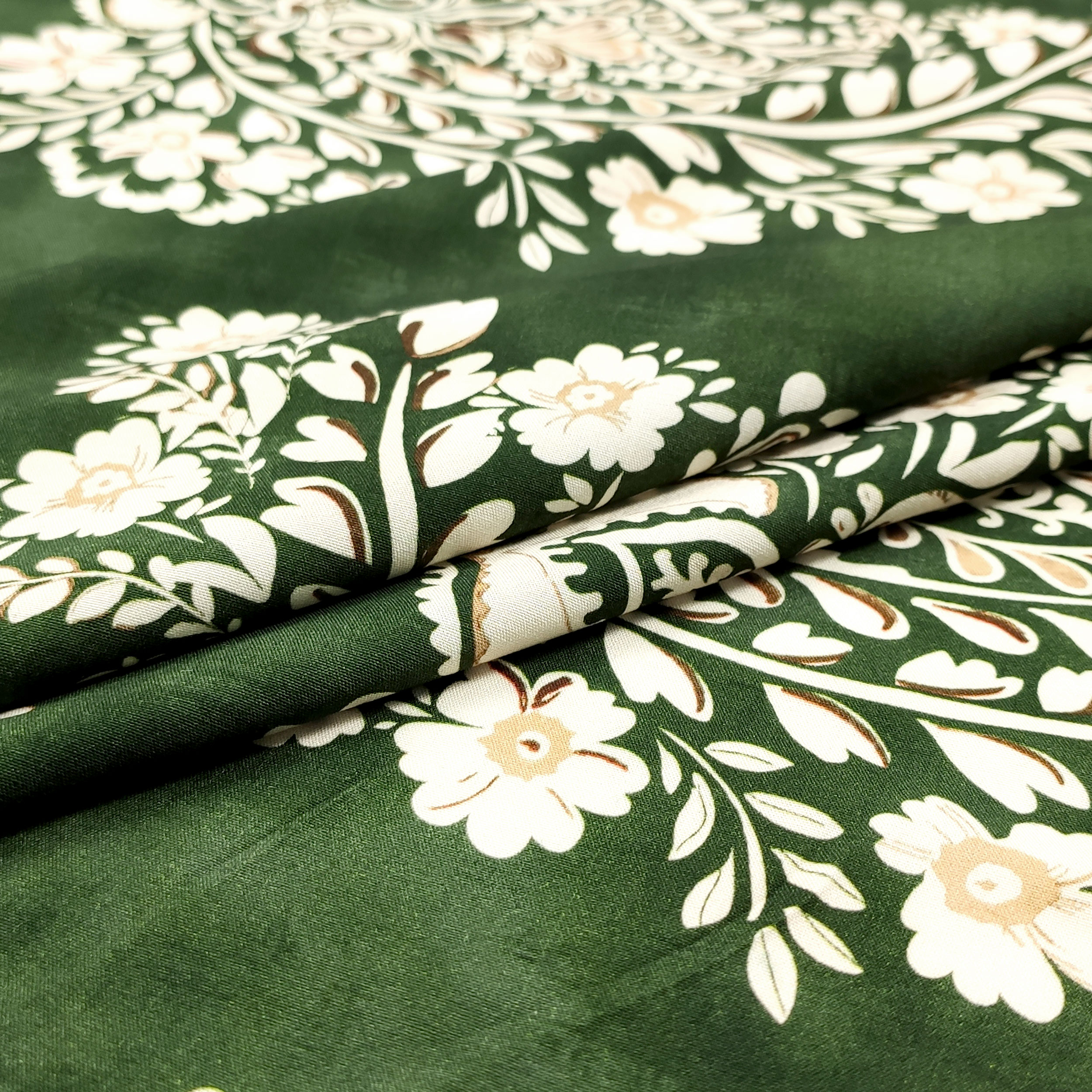Tissu de coton à motif cachemire à double tranchant
