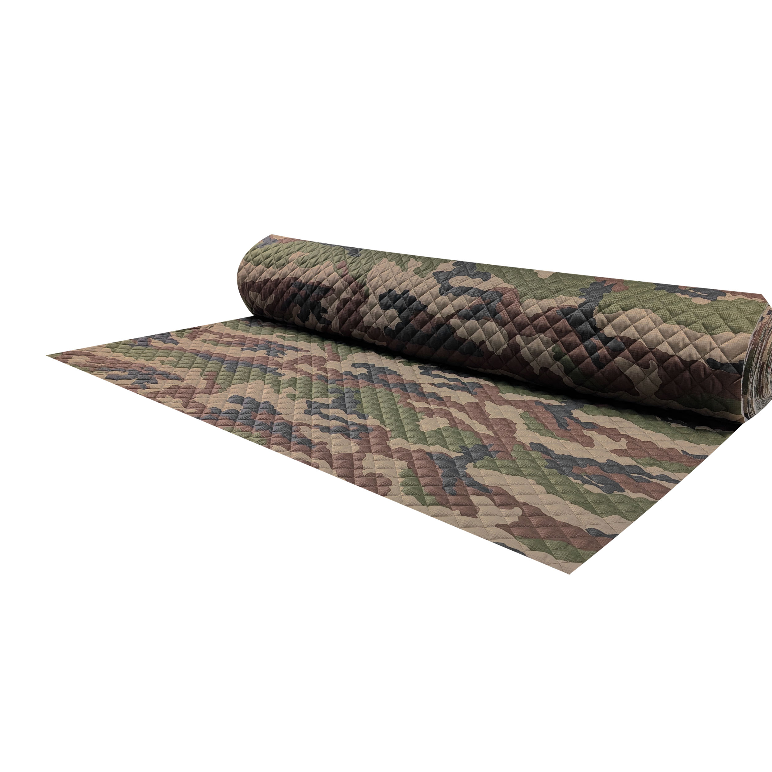 Tejido acolchado con estampado de camuflaje Image