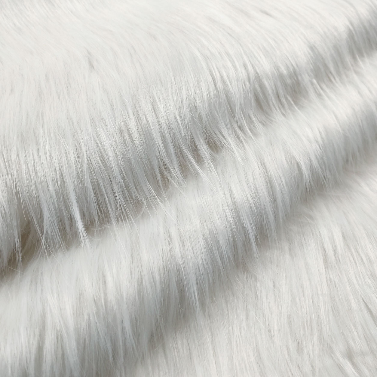 Long Coat Soft White Fabric
