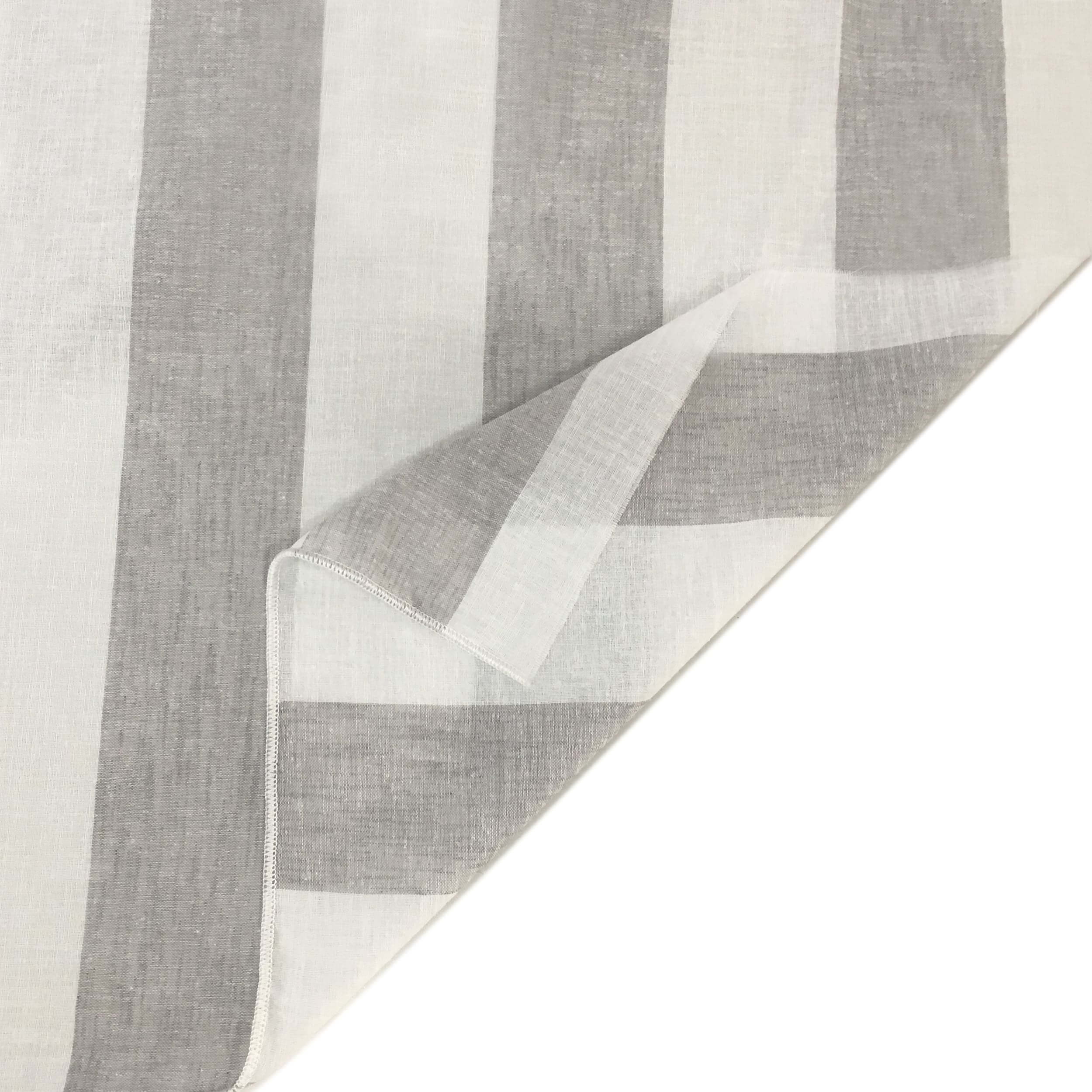 Scampolo Curtain Vertical Stripes Grey 150x320 cm Image