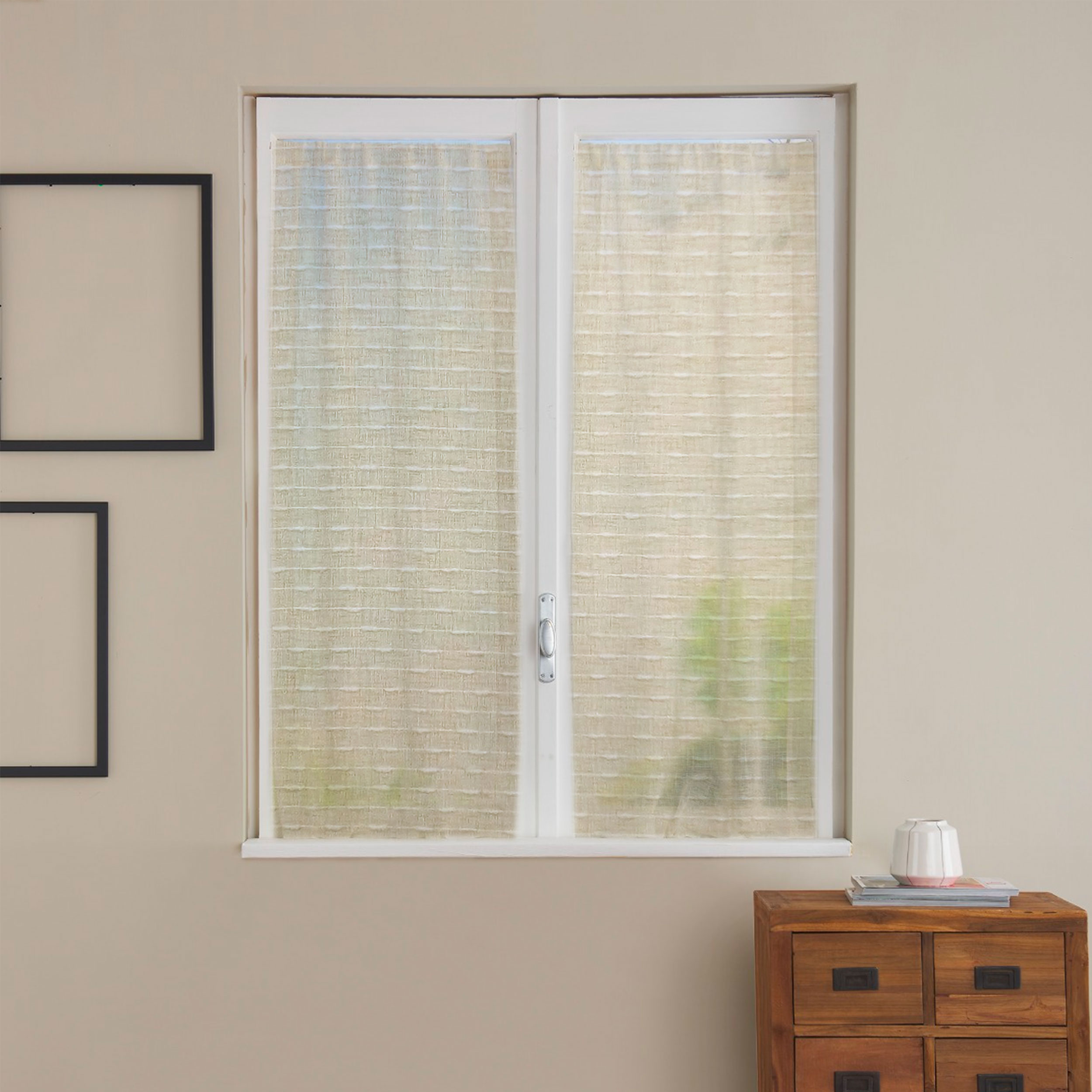 Christina Cream Packed Curtain