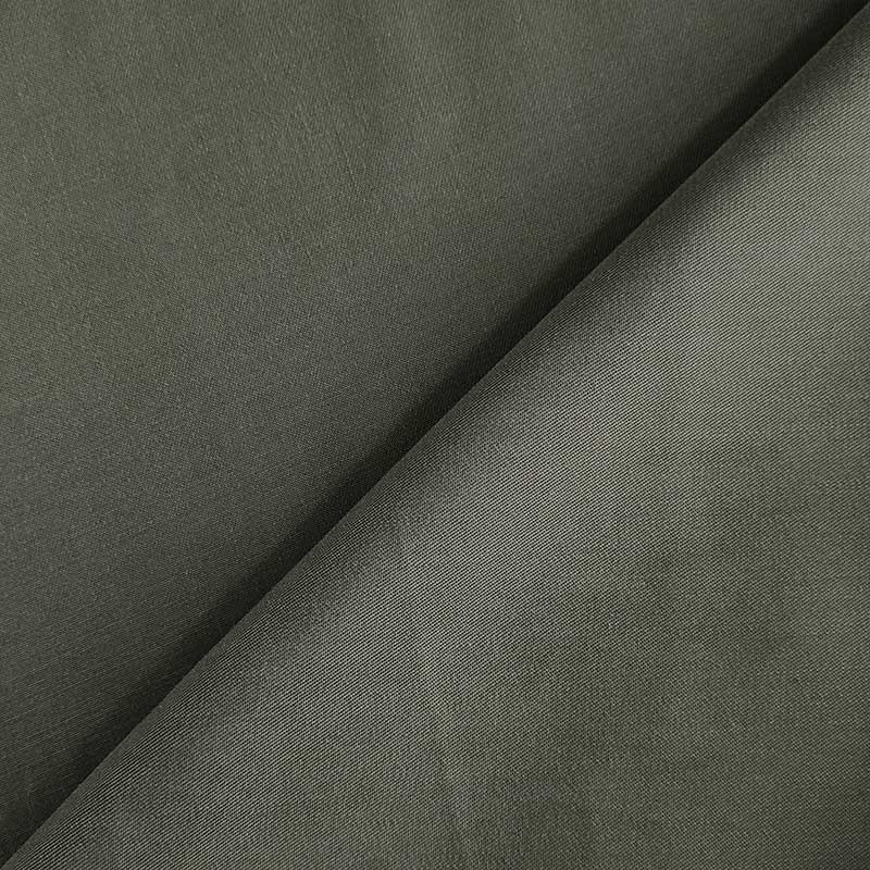 Cupro Setato Naturel Vert Militaire