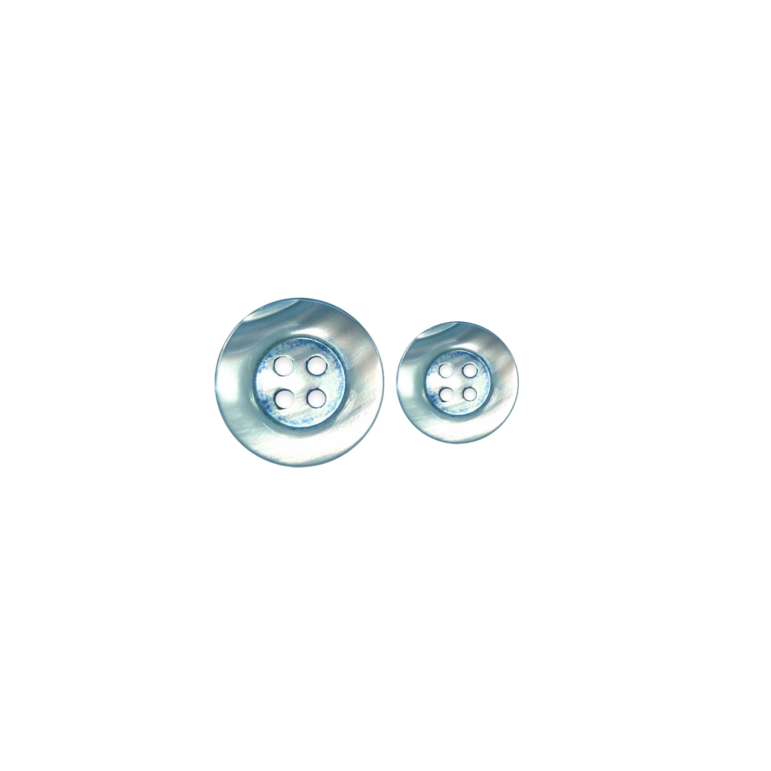 Mother-of-pearl button 4 holes Cornflower Image