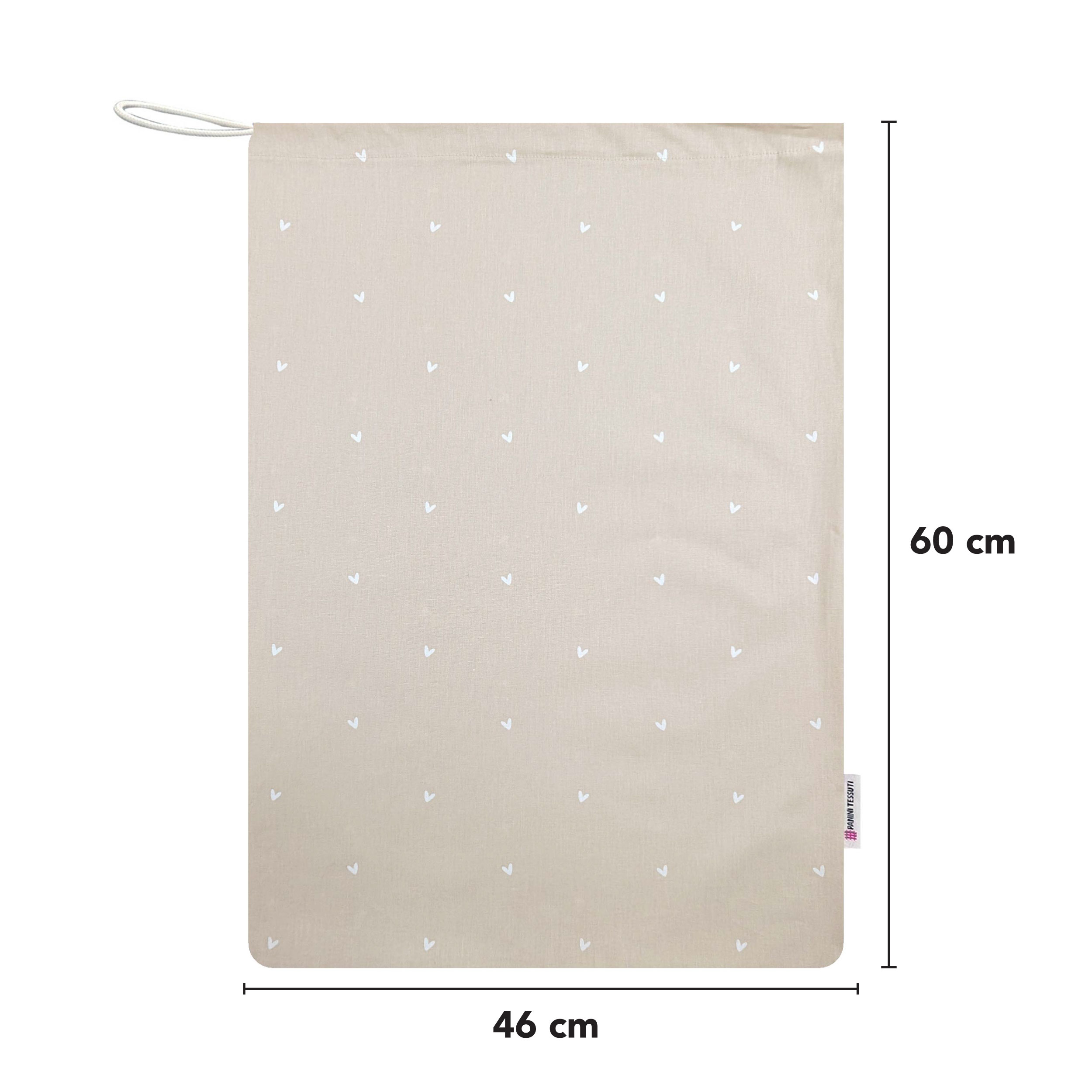 Kindergarten Bag Hearts Background Beige Image