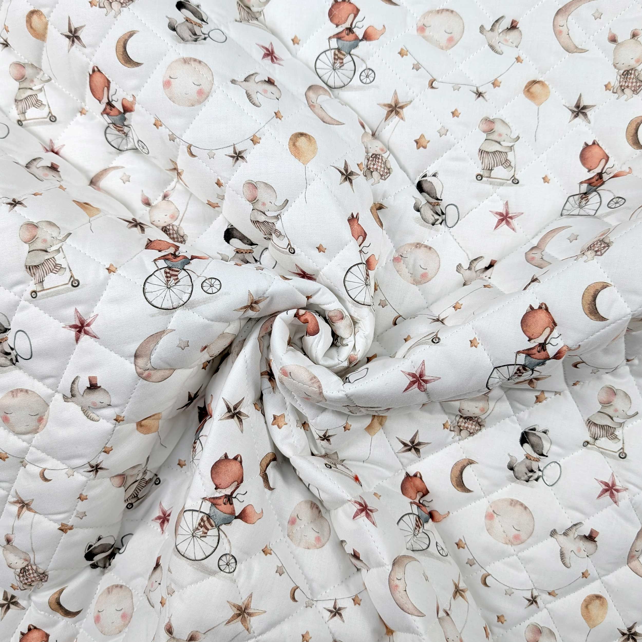 Sweet Dreams Animal Quilted Fabric Image