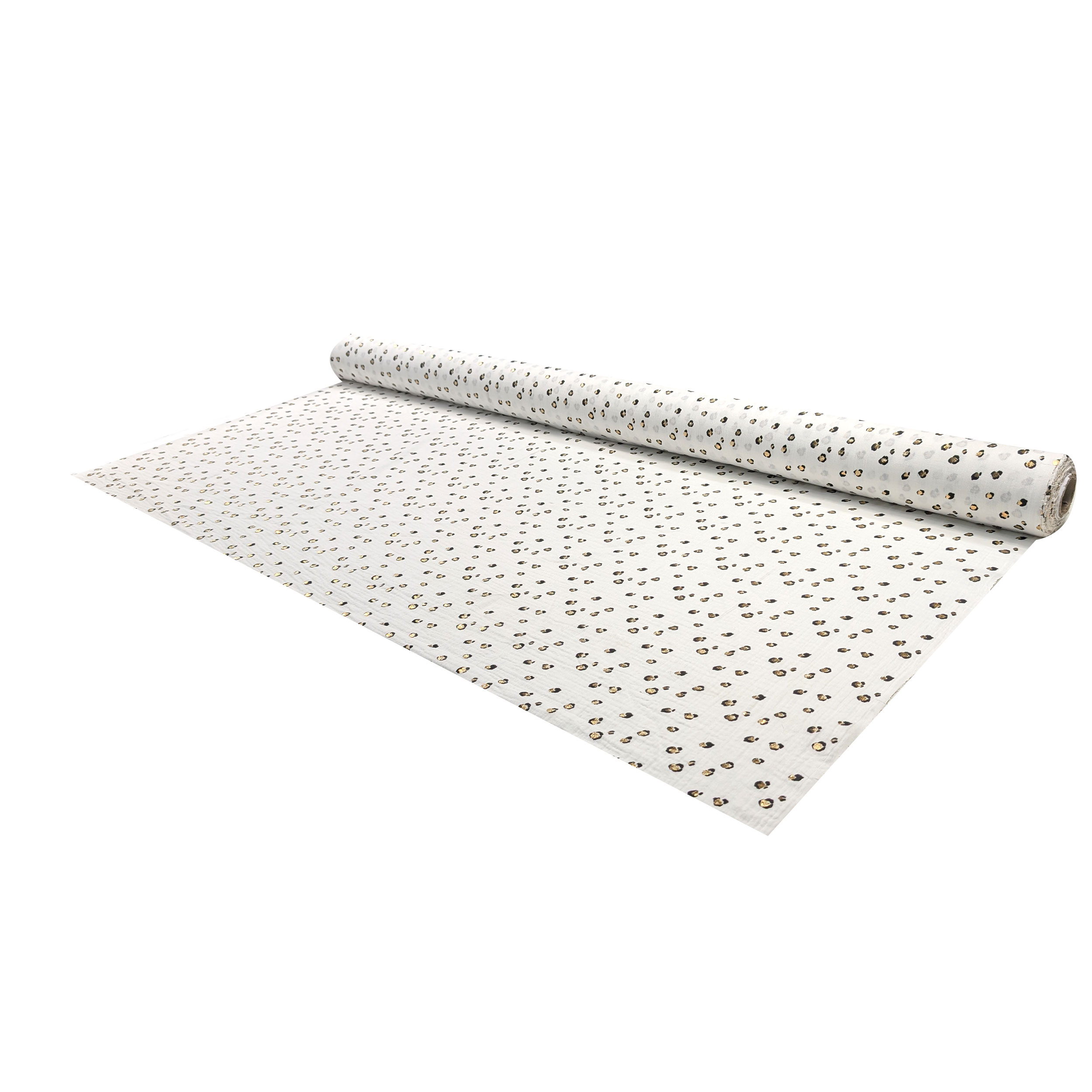 Double Gauze Cotton Muslin Gold Spotted Image